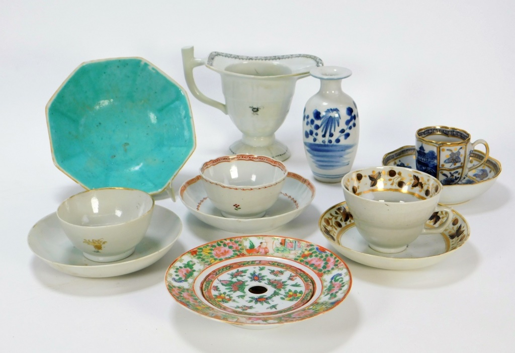 12PC CHINESE EXPORT PORCELAIN GROUP