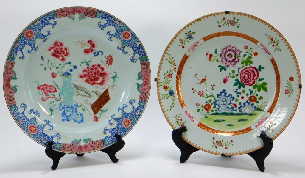 2PC CHINESE PORCELAIN CHARGERS 35eab0