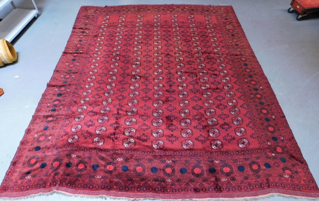 MIDDLE EASTERN RED GEOMETRIC RUG