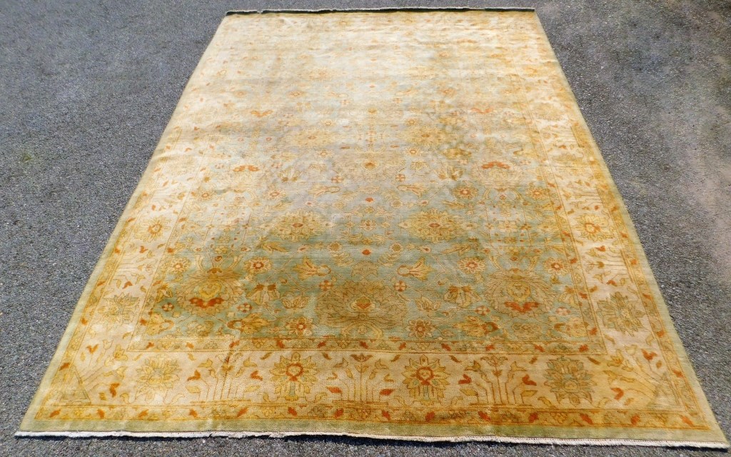 TURKISH HAND KNOTTED OUSHAK RUG 35ead5