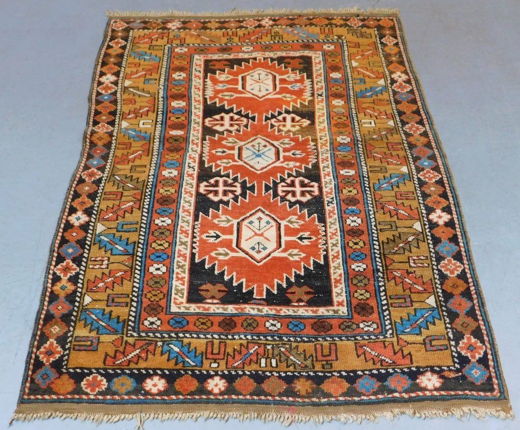 GEOMETRIC KAZAK RUG Middle East,Early