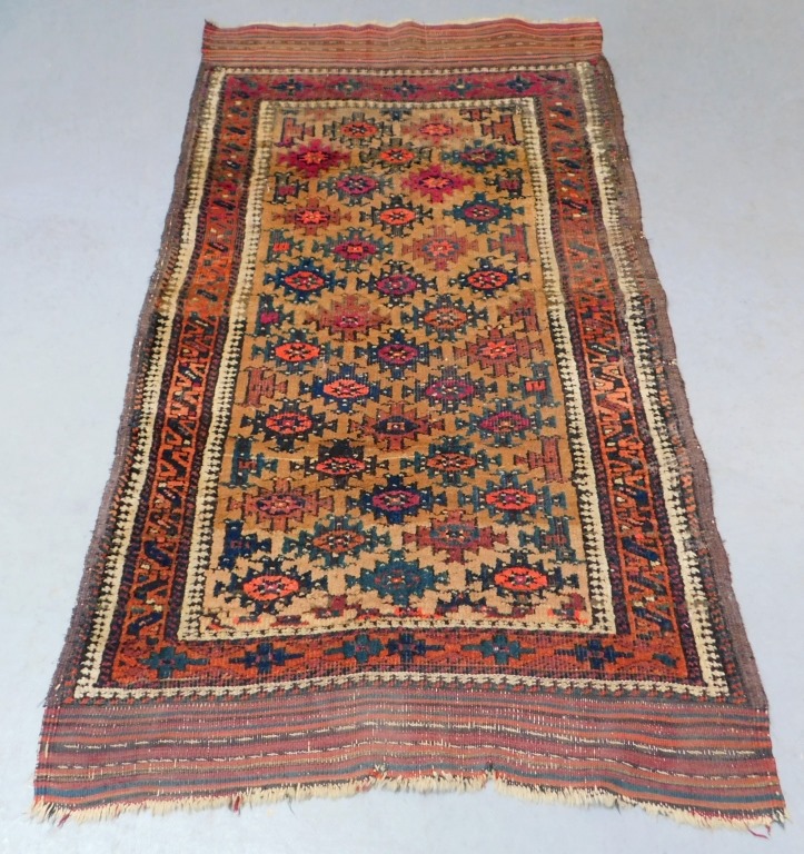 GEOMETRIC BELUCH RUG Middle East Early 35ead2