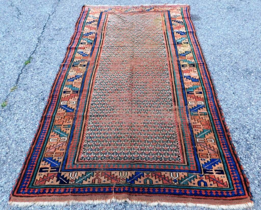 KAZAK RUG RUNNER Caucus Early 20th 35eaf2