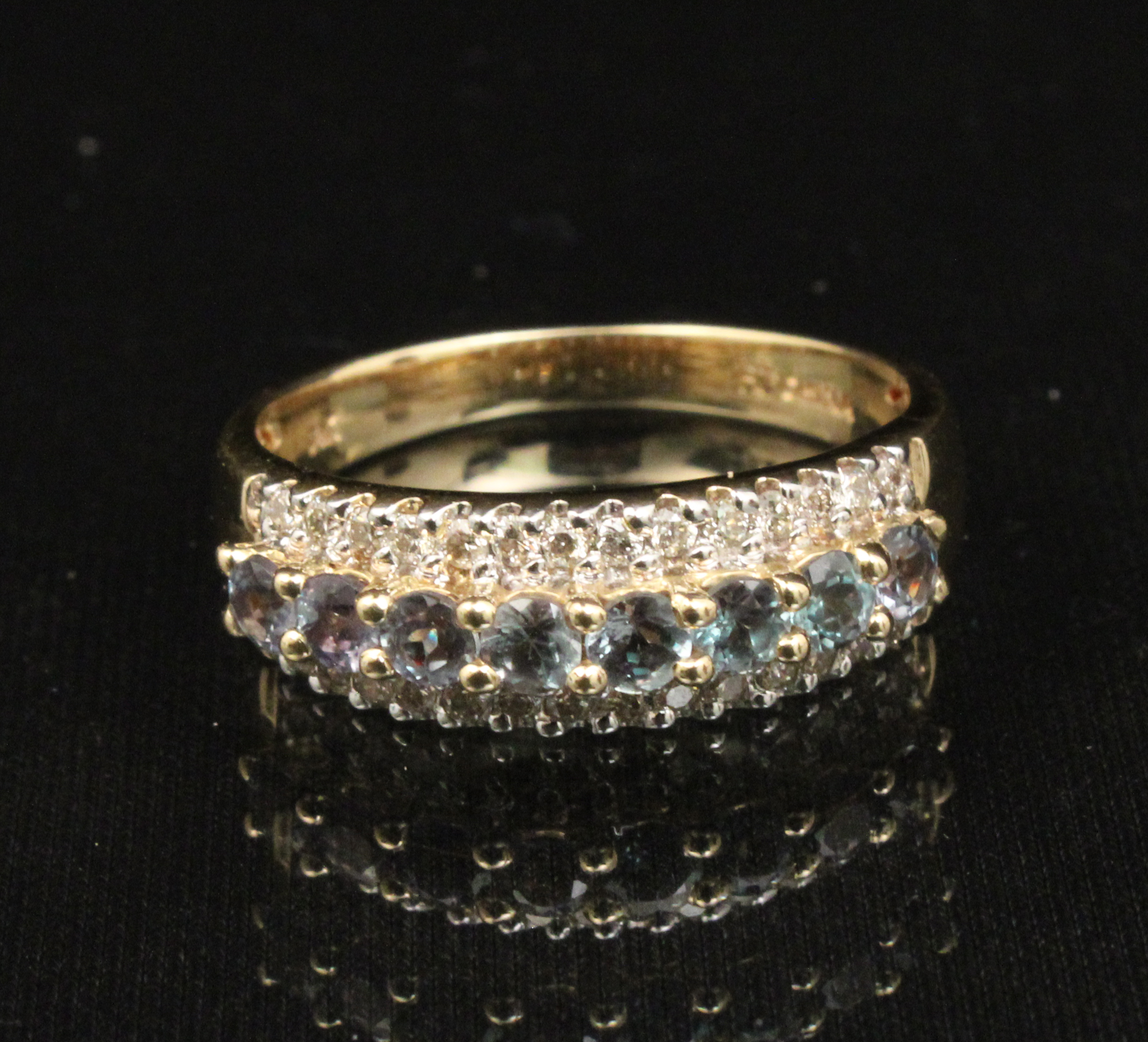 14K YG DIAMOND AND ALEXANDRITE 35eb04