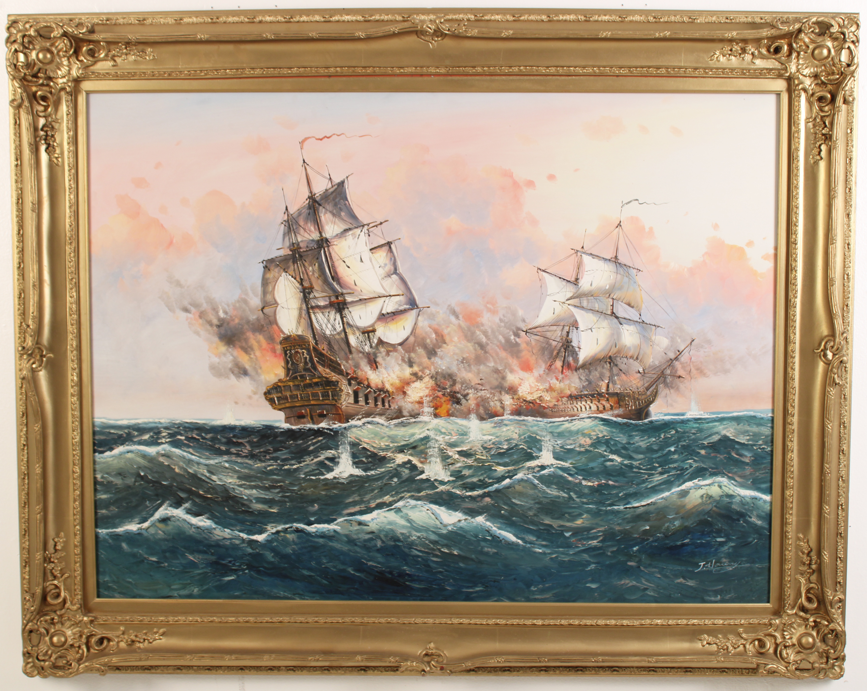 J HARVEY O C SEASCAPE PAINTING 35ebe7