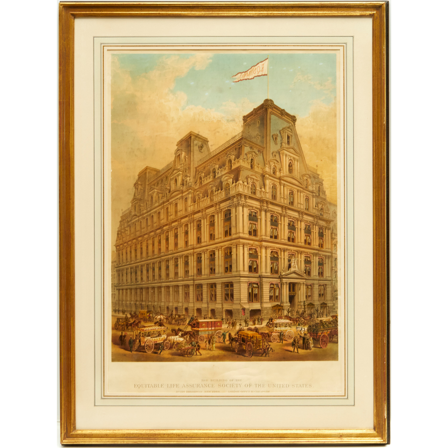 EQUITABLE LIFE, CHROMOLITHOGRAPH, EX-DONALD