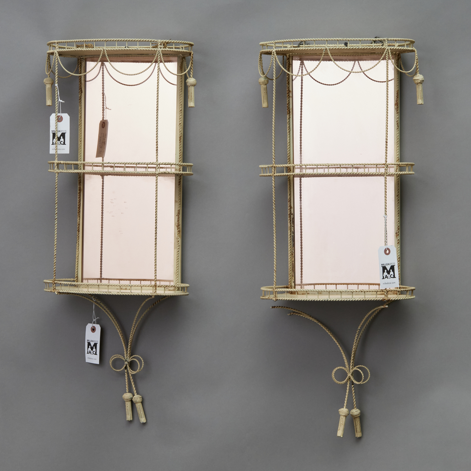 PAIR MID-CENTURY ITALIAN TOLE WALL