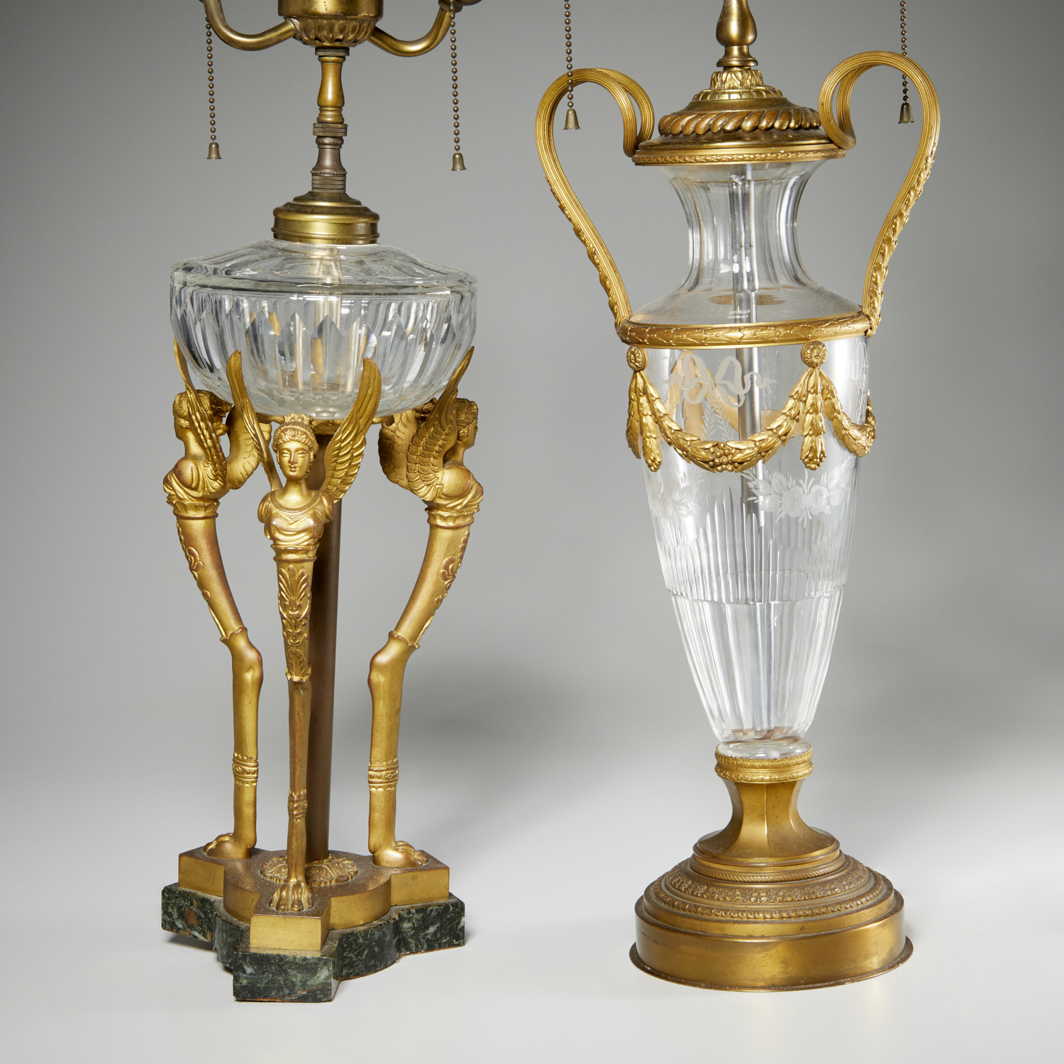 (2) ANTIQUE FRENCH GILT BRONZE