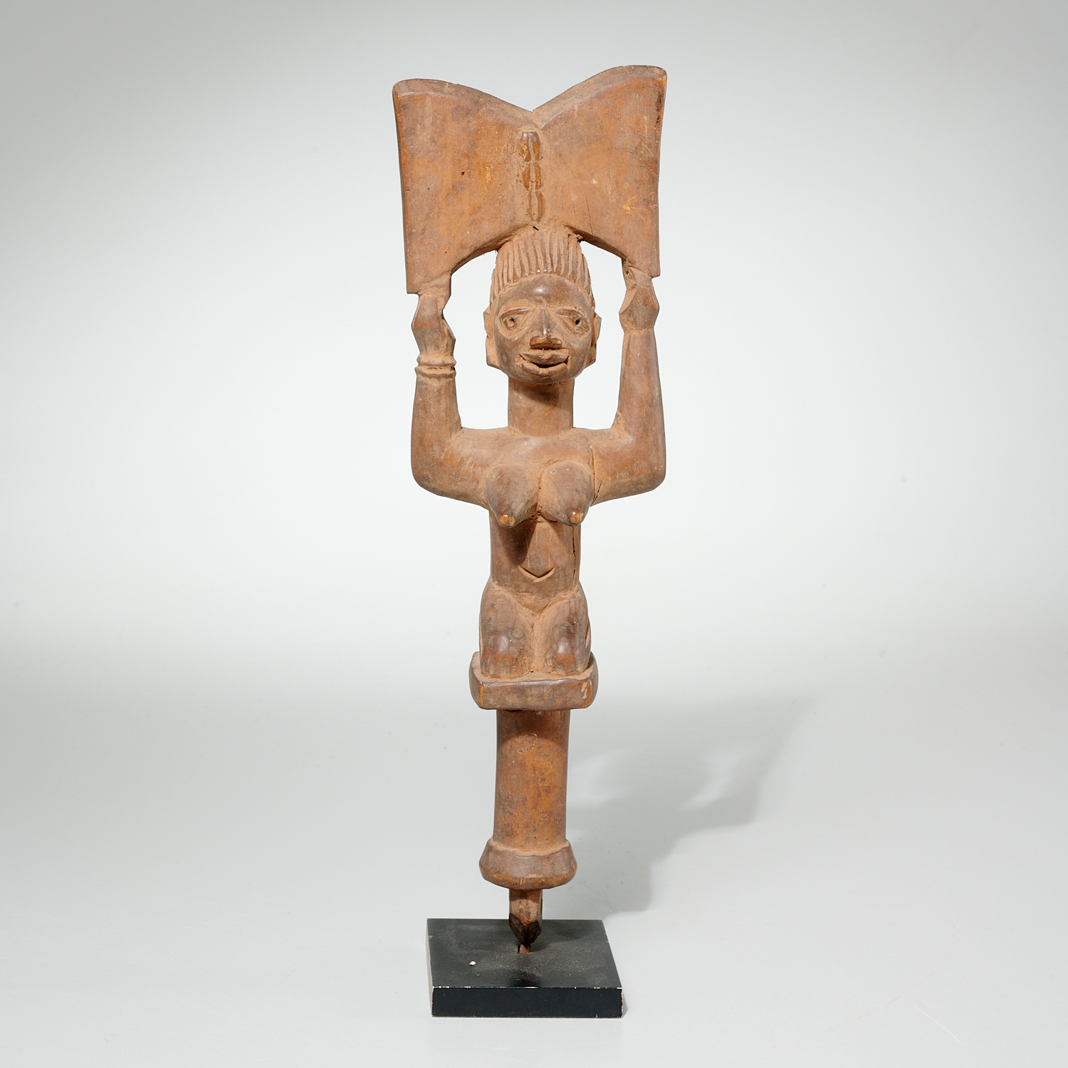 YORUBA PEOPLES, CARVED OSHE SHANGO DANCE