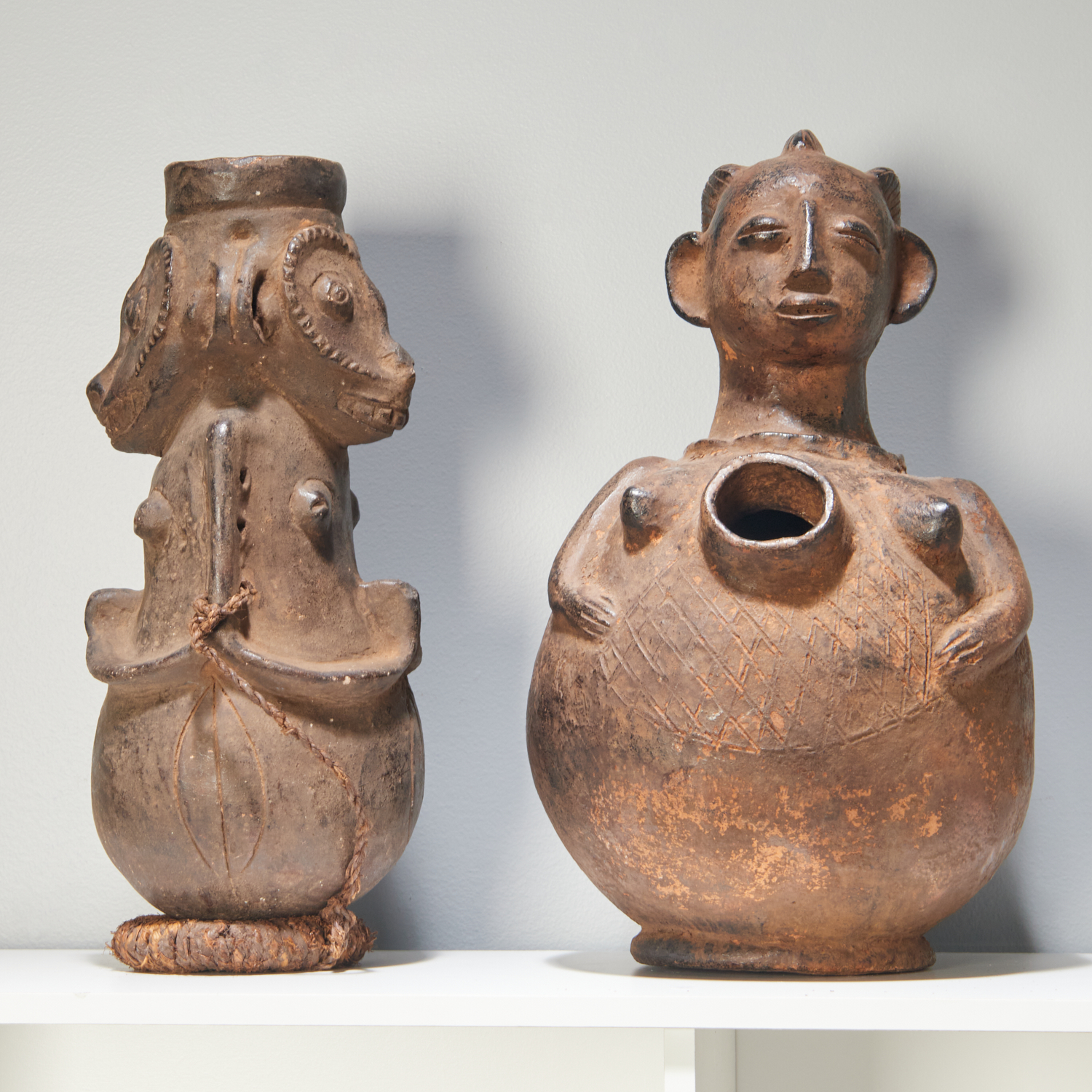 AFRICAN PEOPLES 2 RITUAL VESSELS 3614b8