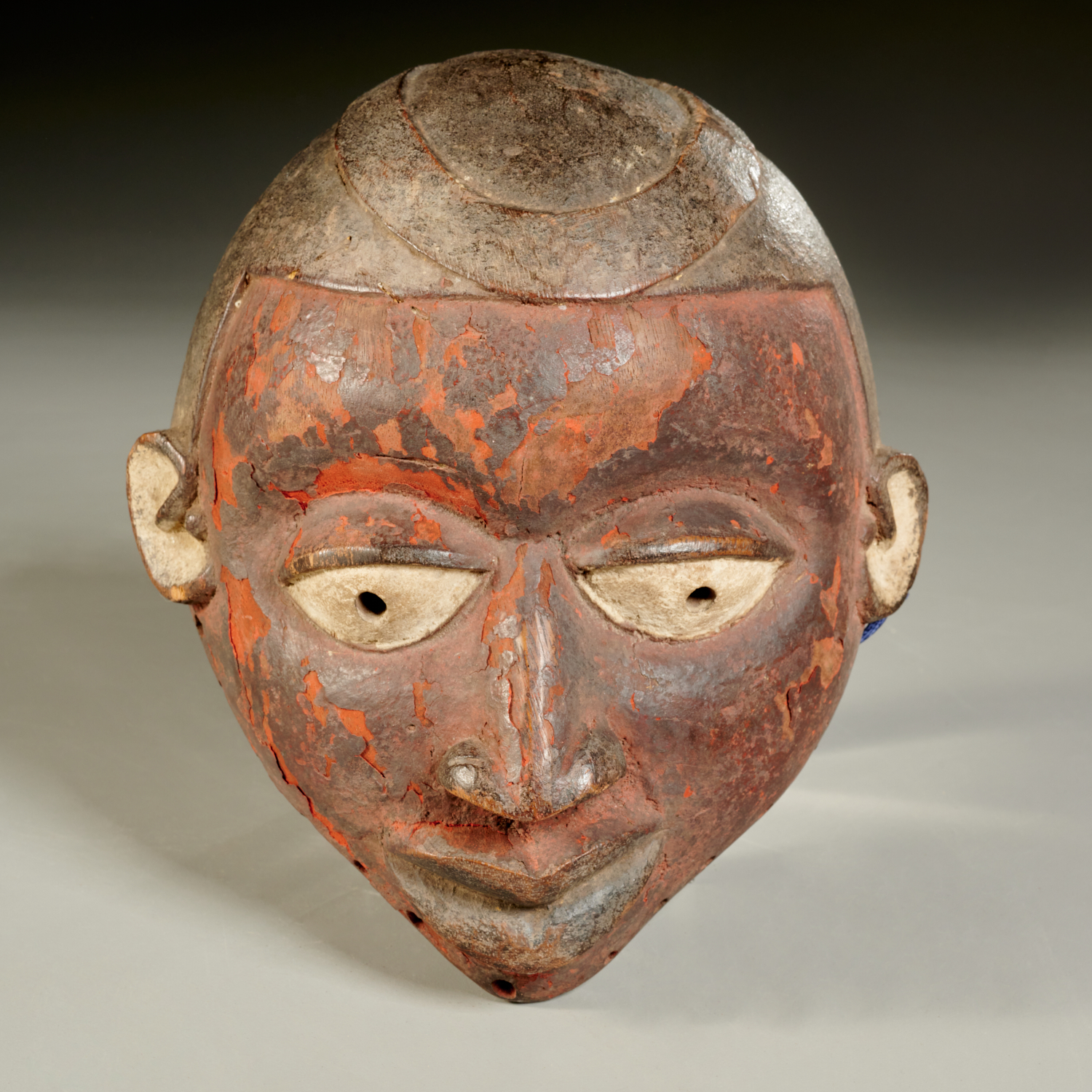 KONGO STYLE POLYCHROMED WOOD MASK