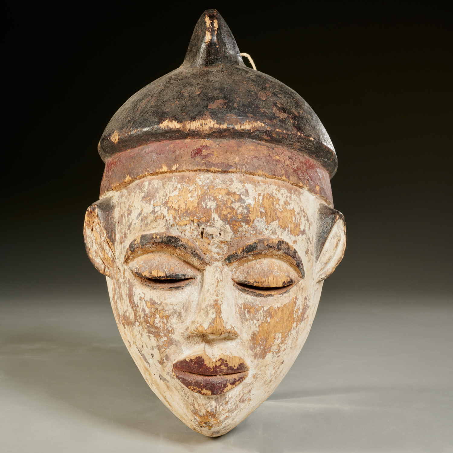 KONGO STYLE POLYCHROMED WOOD MASK