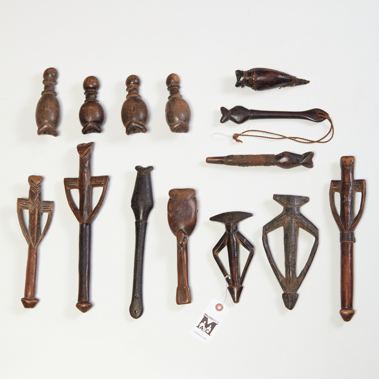 COLLECTION AFRICAN CARVED WOOD
