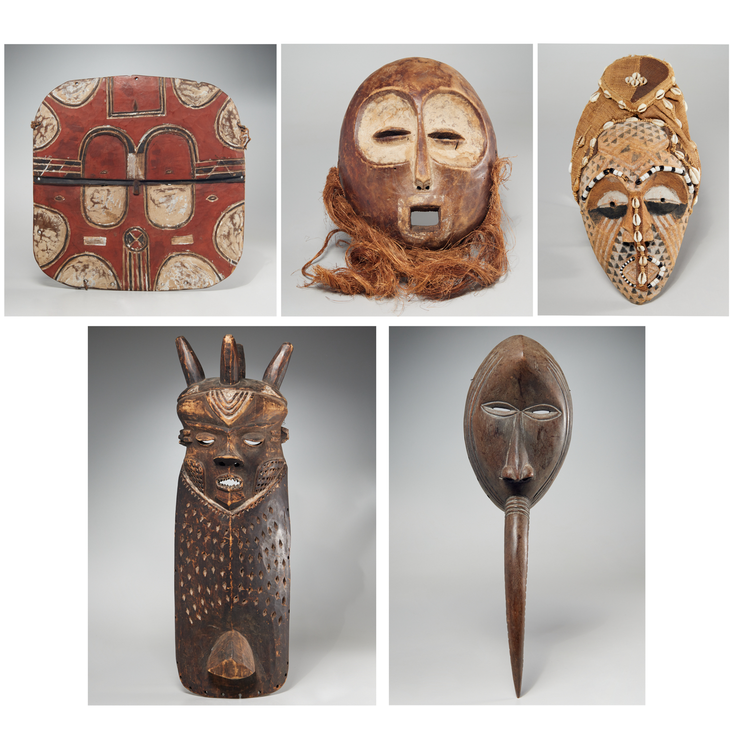GROUP 5 AFRICAN STYLE MASKS Including 36157e