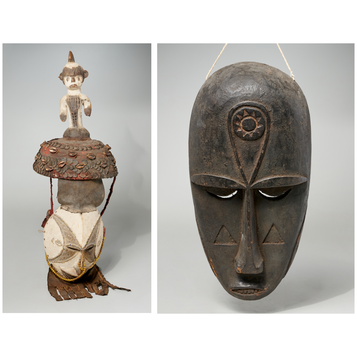  2 AFRICAN MASKS IBGO AND EKET 3615a9