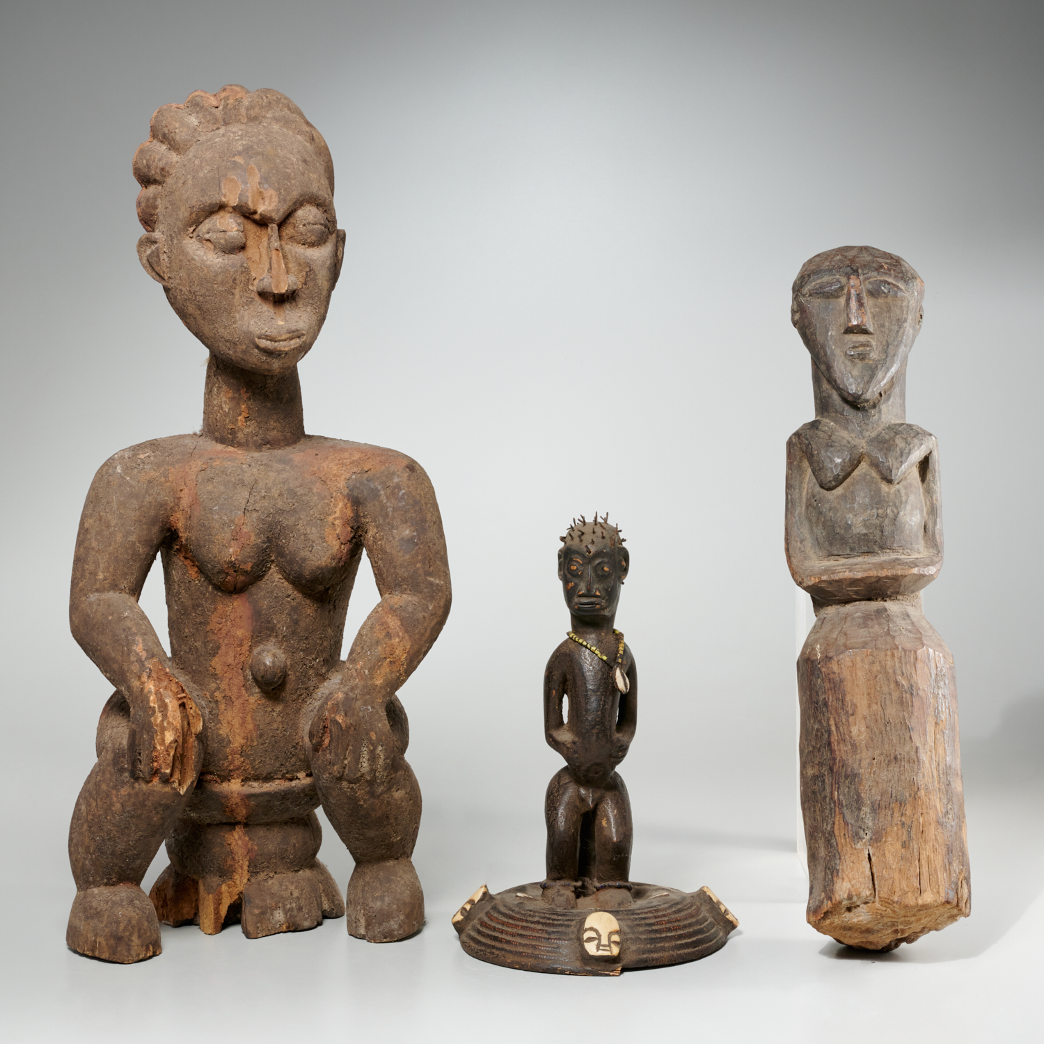 GROUP 3 AFRICAN FIGURAL WOOD 3615ab