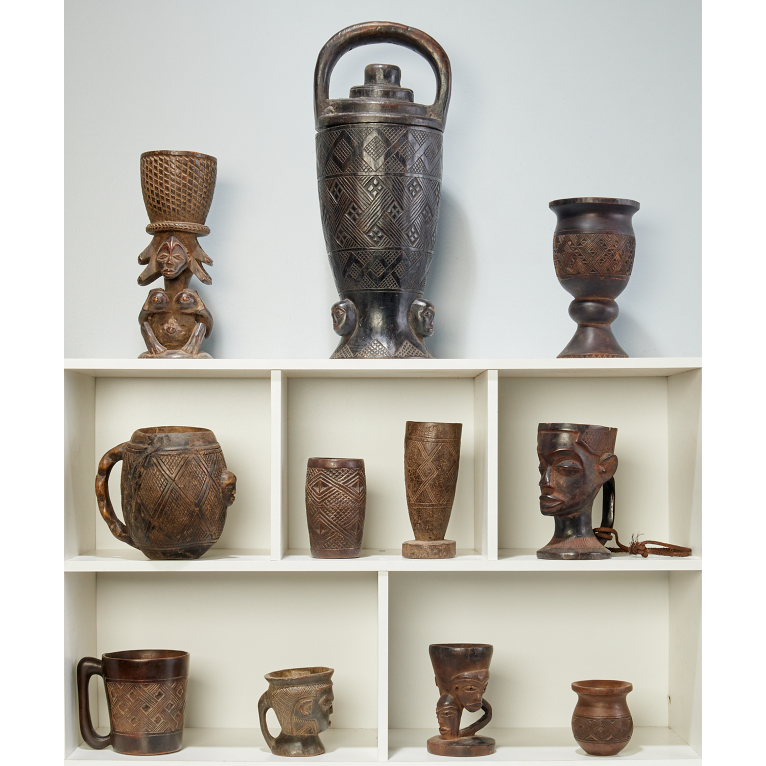 GROUP 10 KUBA CUPS AND ONE LIDDED 3615da