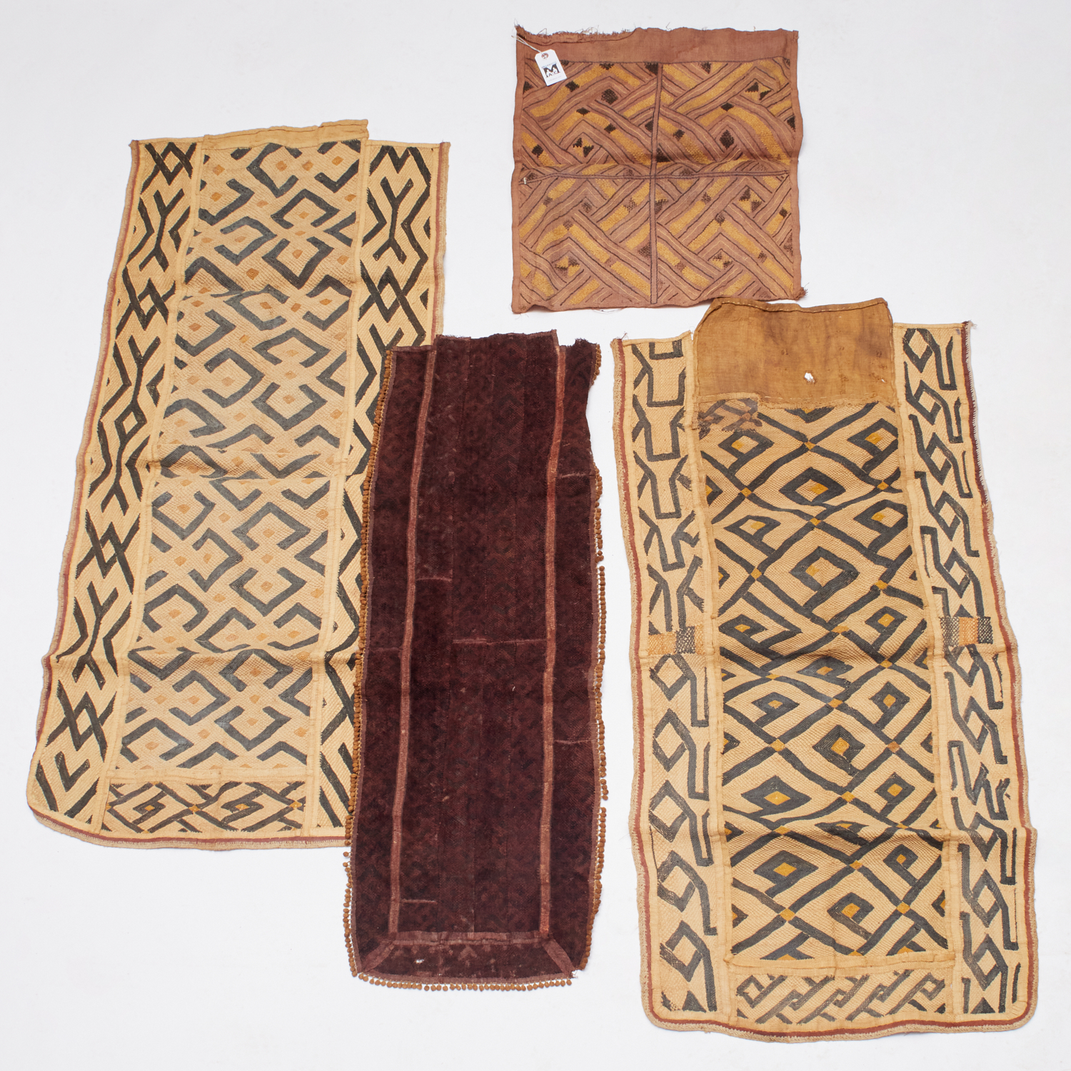 KUBA PEOPLES, (4) VINTAGE TEXTILES