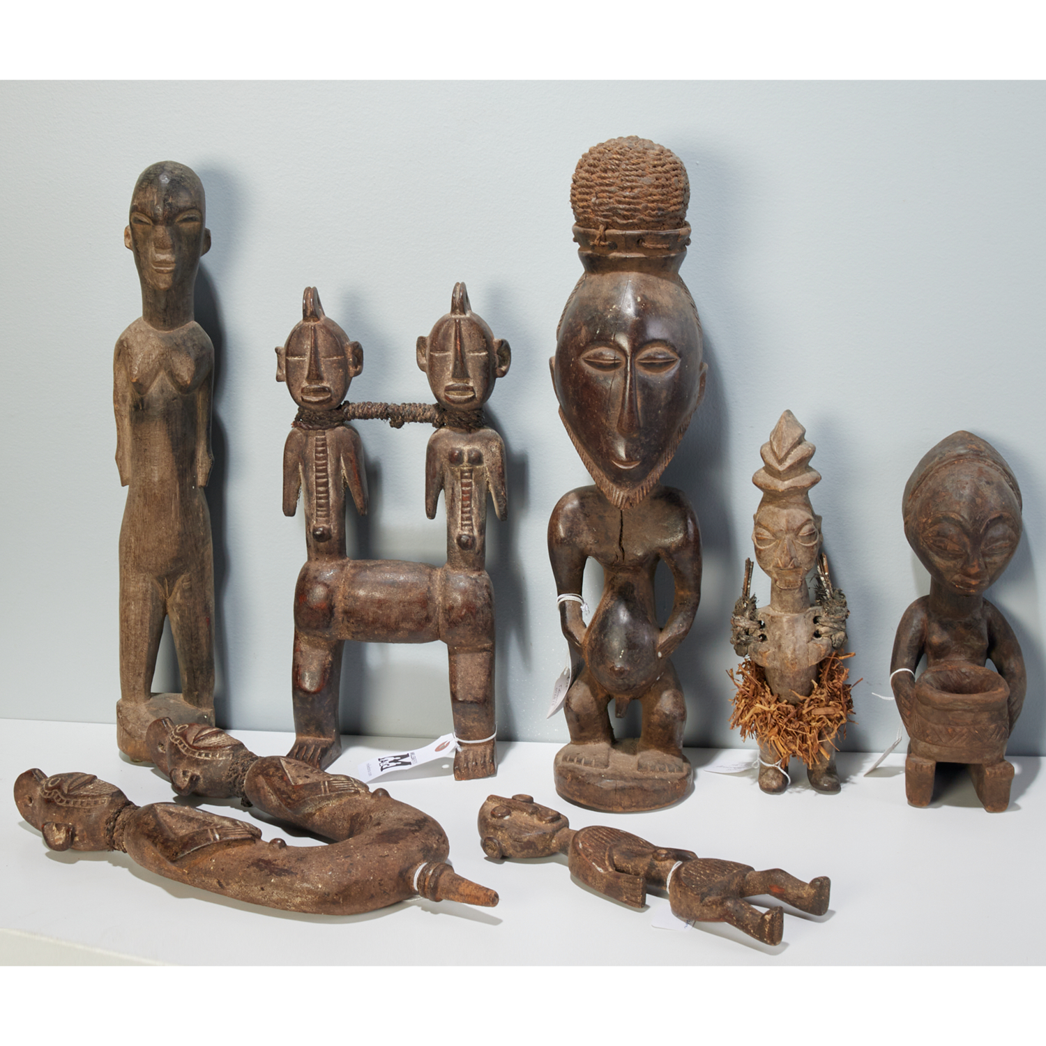  7 WEST AFRICAN CARVED WOOD FIGURES 361665