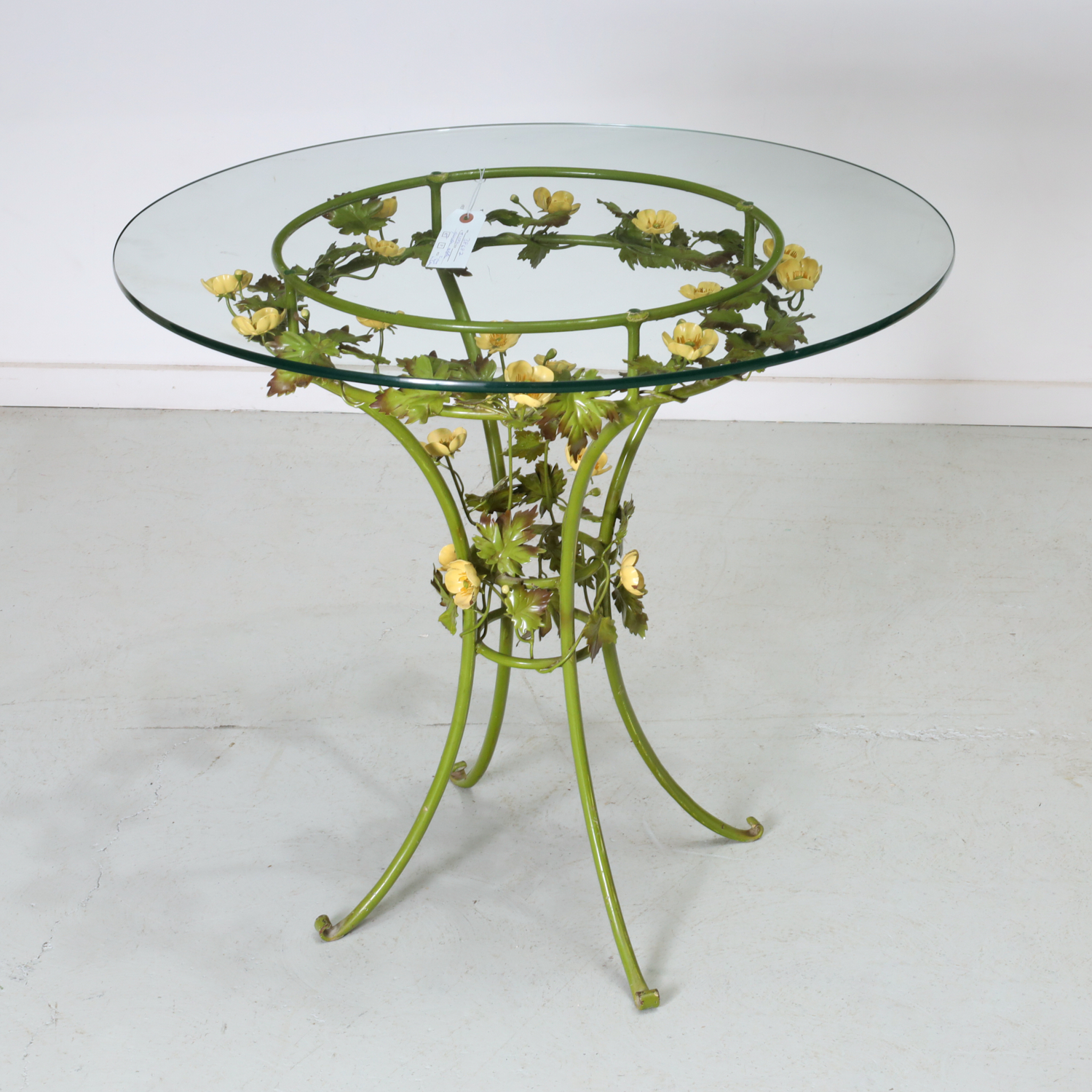 ITALIAN TOLE PEINTE GARDEN TABLE 36167a