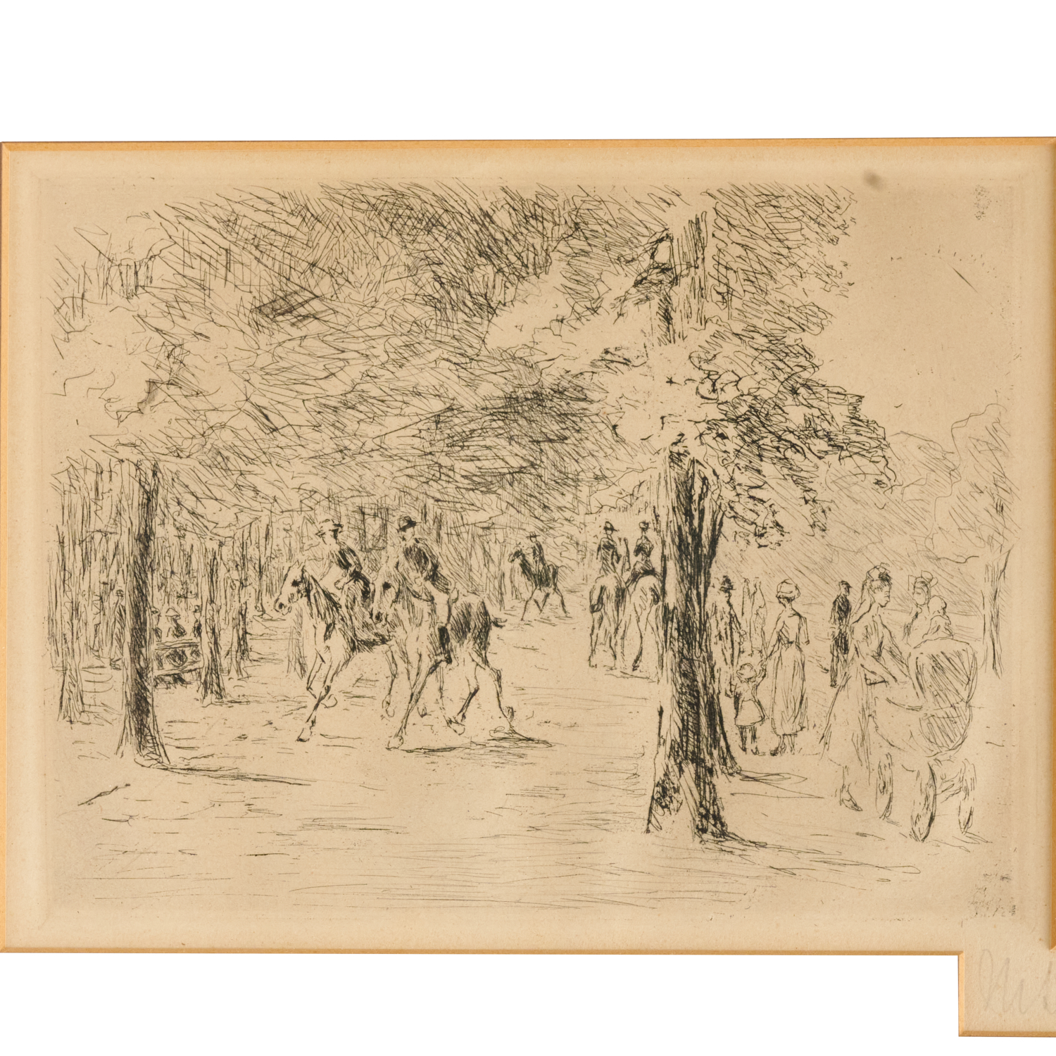 MAX LIEBERMANN, ETCHING Max Liebermann