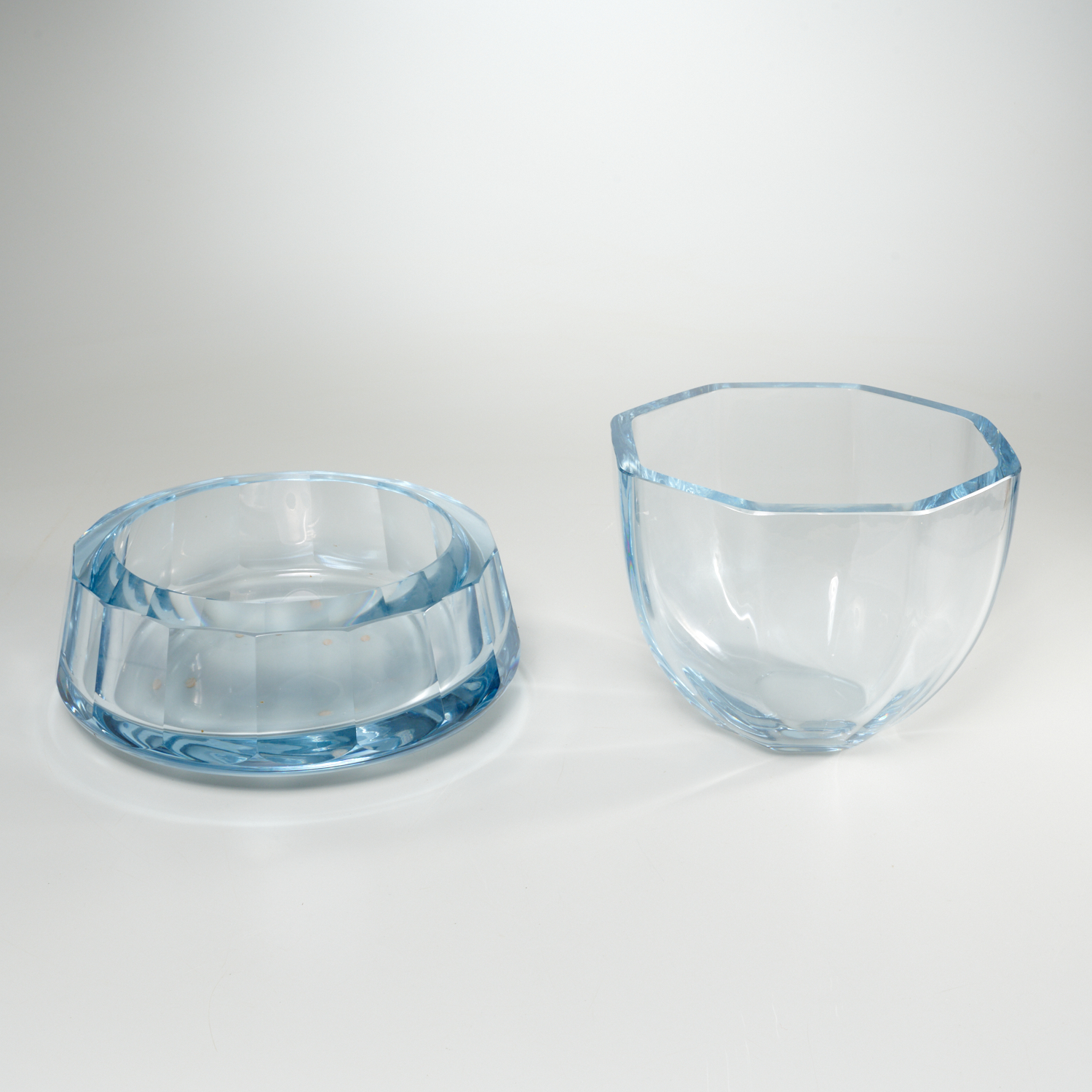 (2) STROMBERG SWEDISH GLASS BOWLS