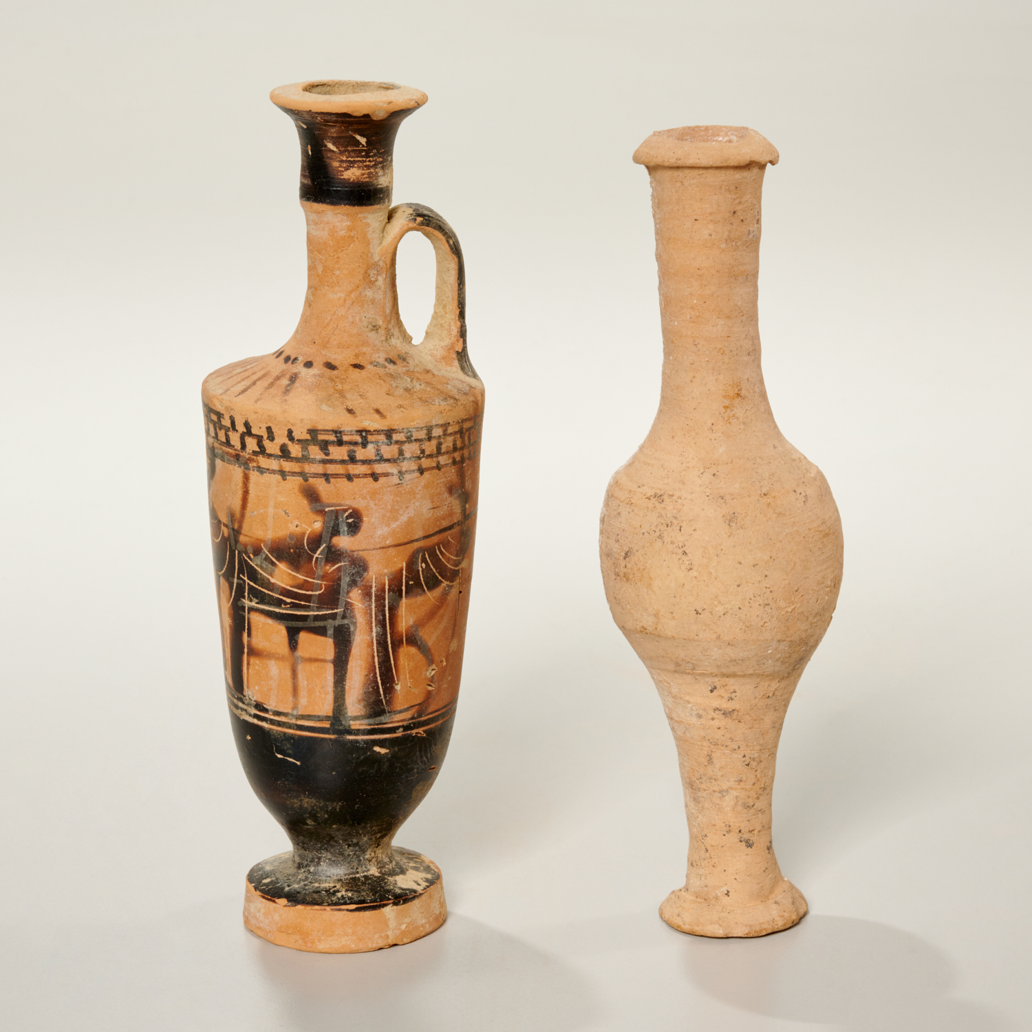 ANCIENT GREEK POTTERY EWER AND