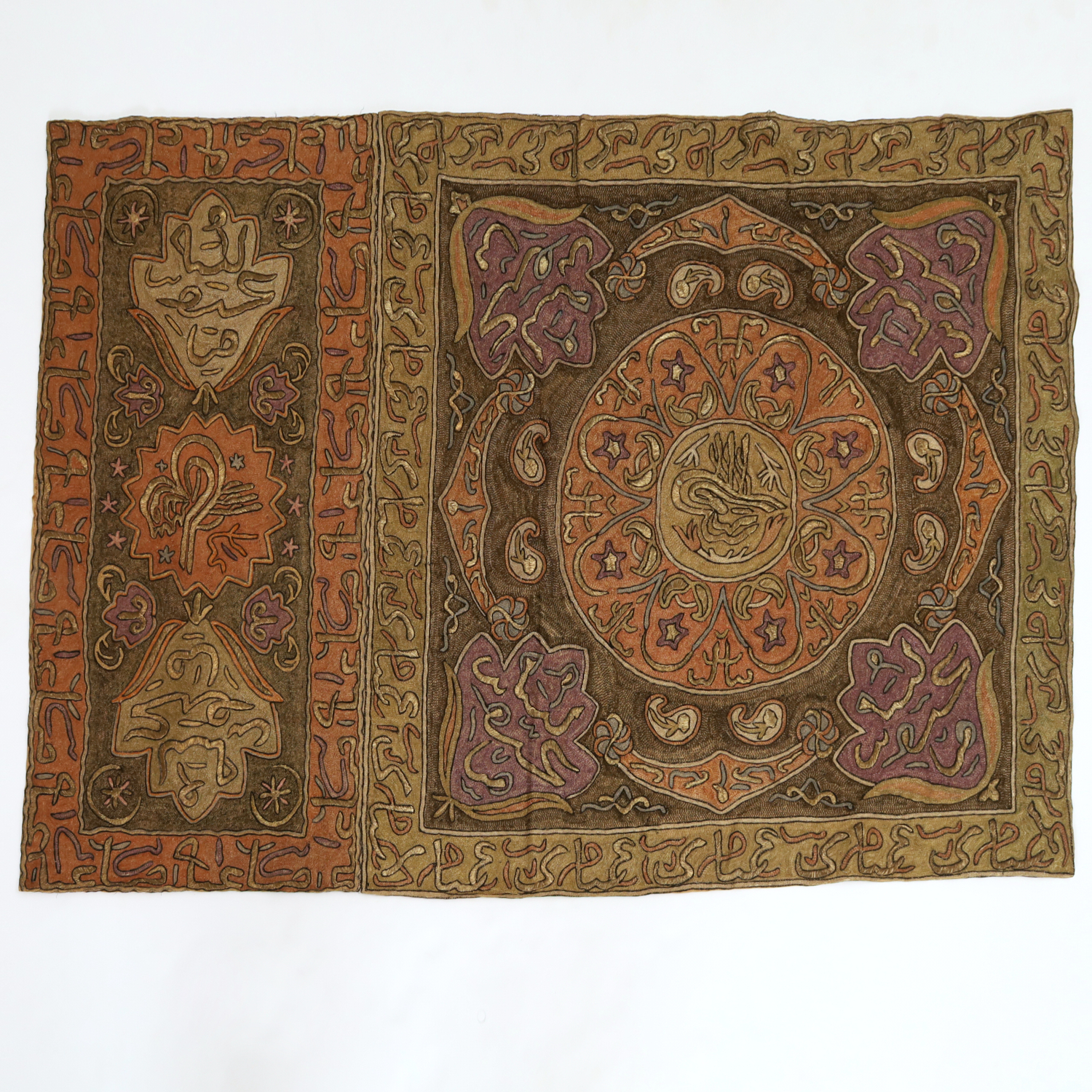 EMBROIDERED ISLAMIC TAPESTRY, EX-MUSEUM