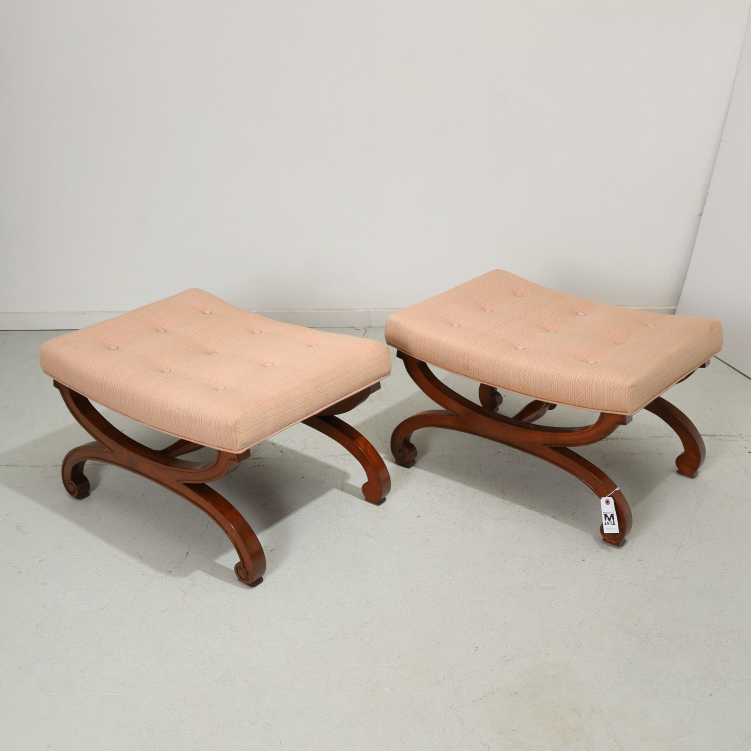 PAIR REGENCY STYLE CURULE-BASE