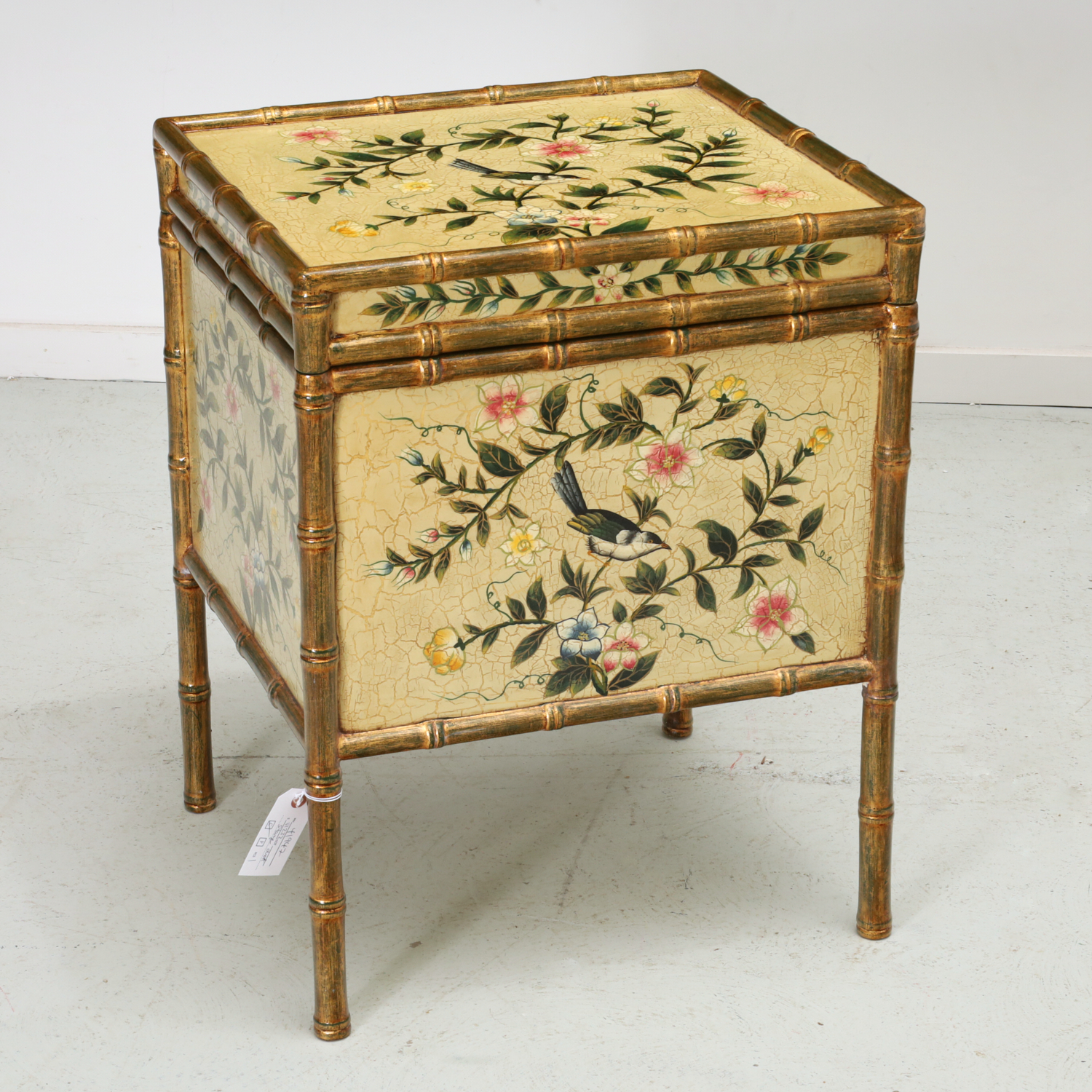 CHINOISERIE FAUX BAMBOO STORAGE