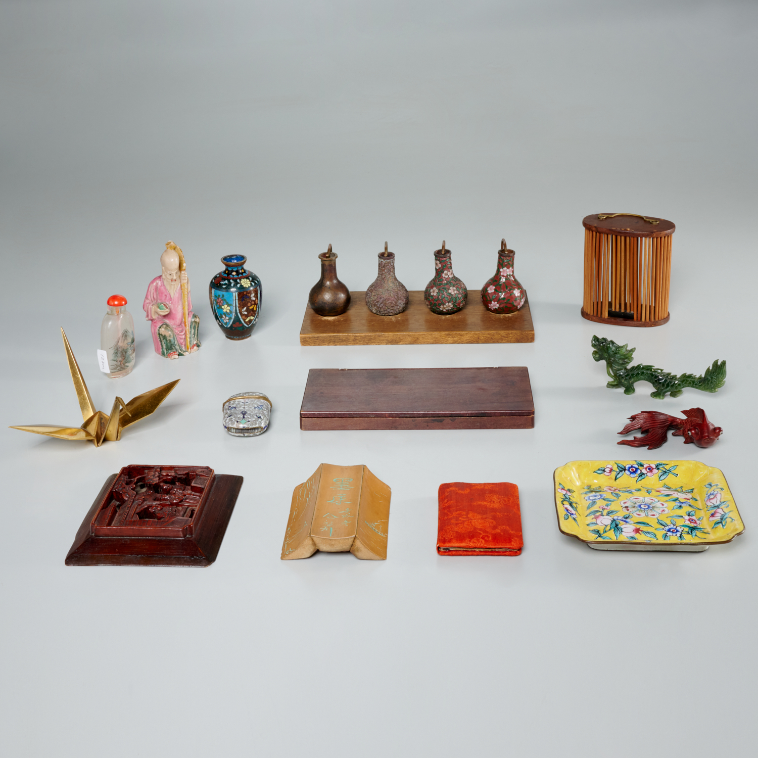 JAPANESE AND CHINESE CARVINGS & OBJECTS,
