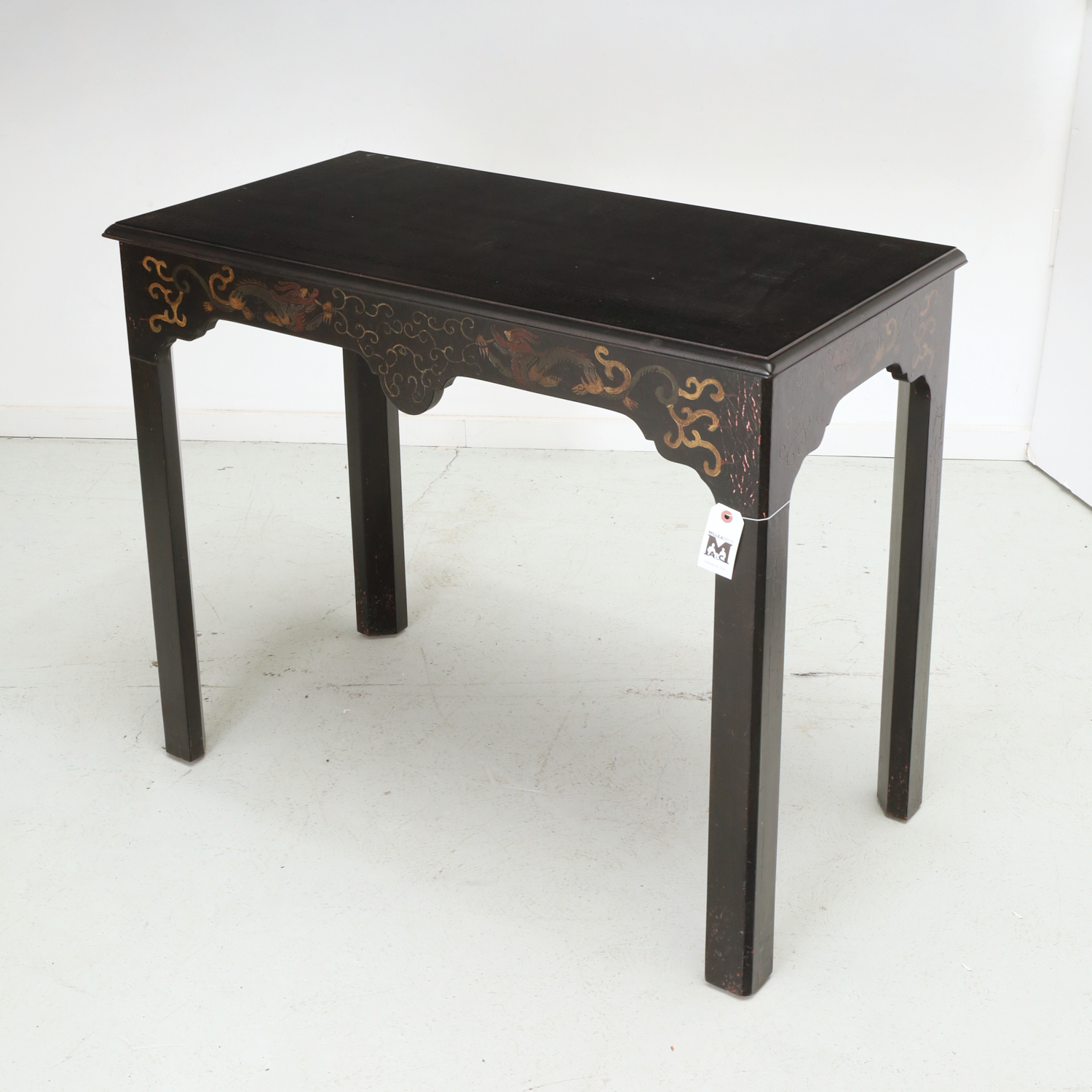 DECORATOR CHINOISERIE CONSOLE TABLE 3617a9