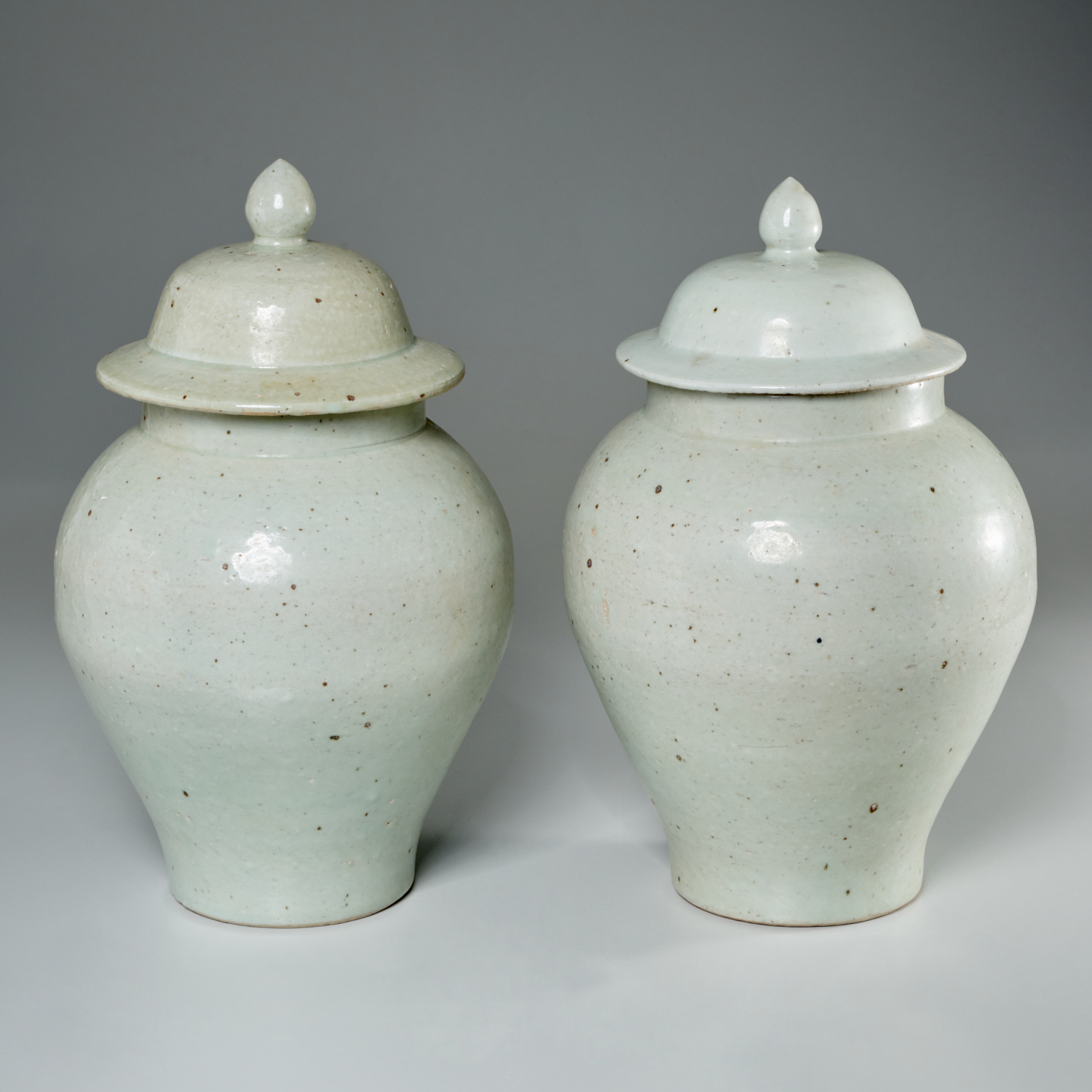 PAIR CHINESE PALE CELADON GINGER