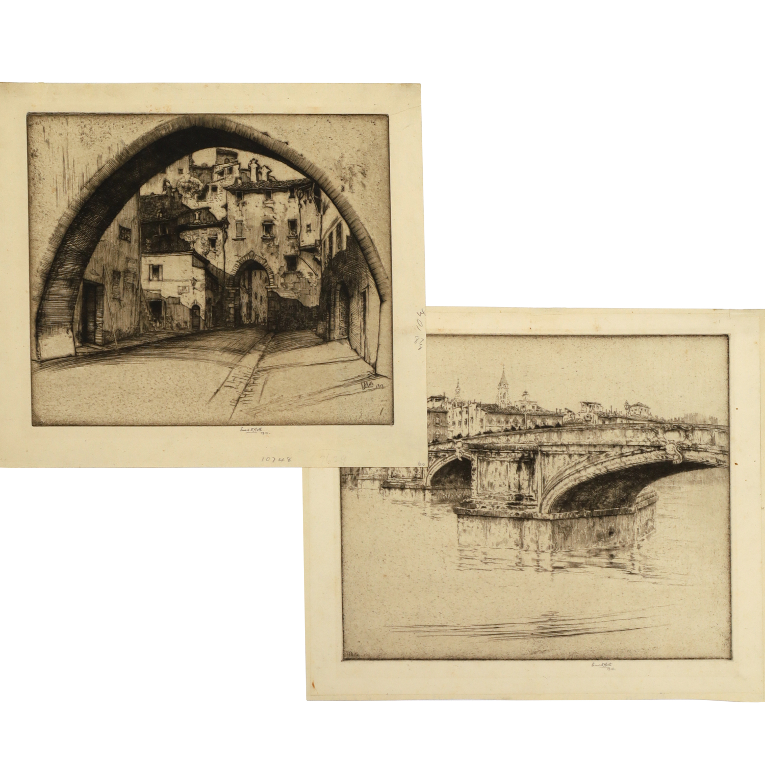 ERNEST DAVID ROTH, (2) ETCHINGS,