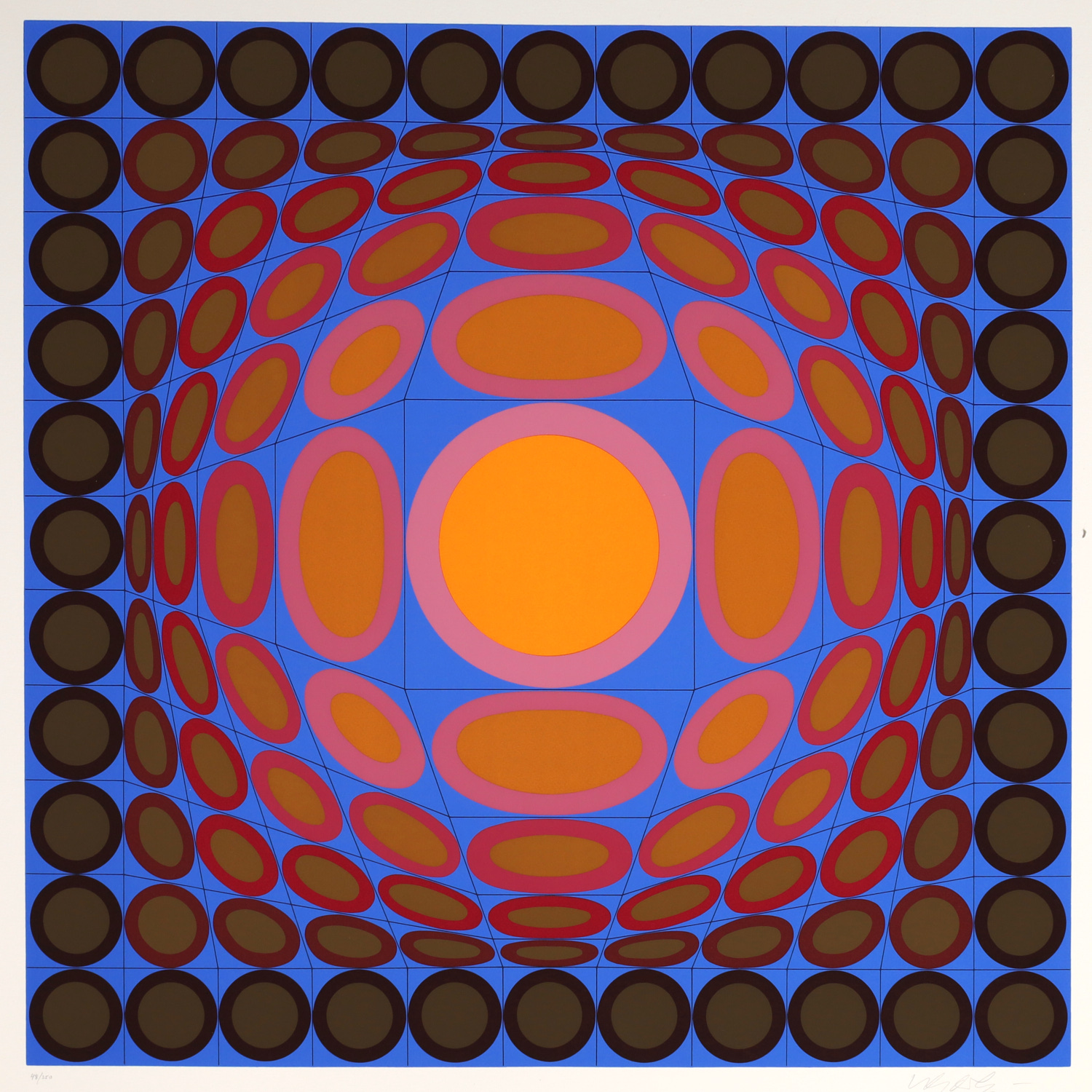 VICTOR VASARELY SIGNED SERIGRAPH 3617d9