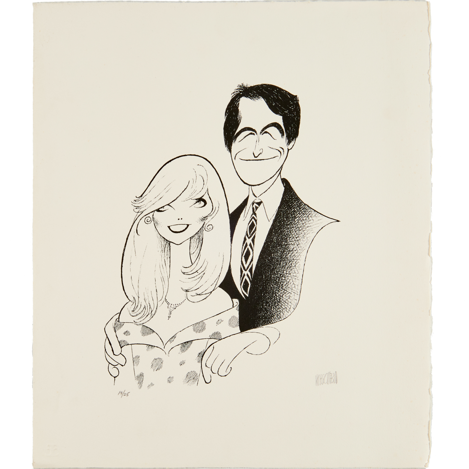 AL HIRSCHFELD, PORTRAIT, SIGNED Al Hirschfeld