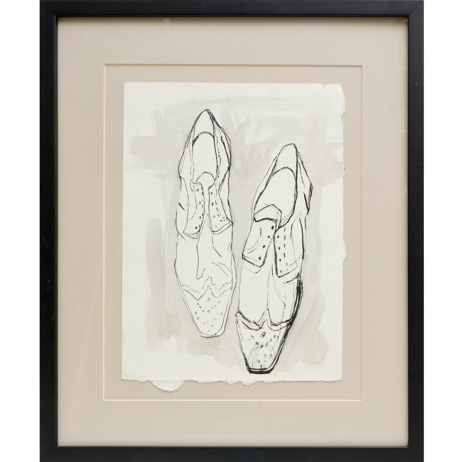 PAIR OF SHOES, DRAWING Ink and