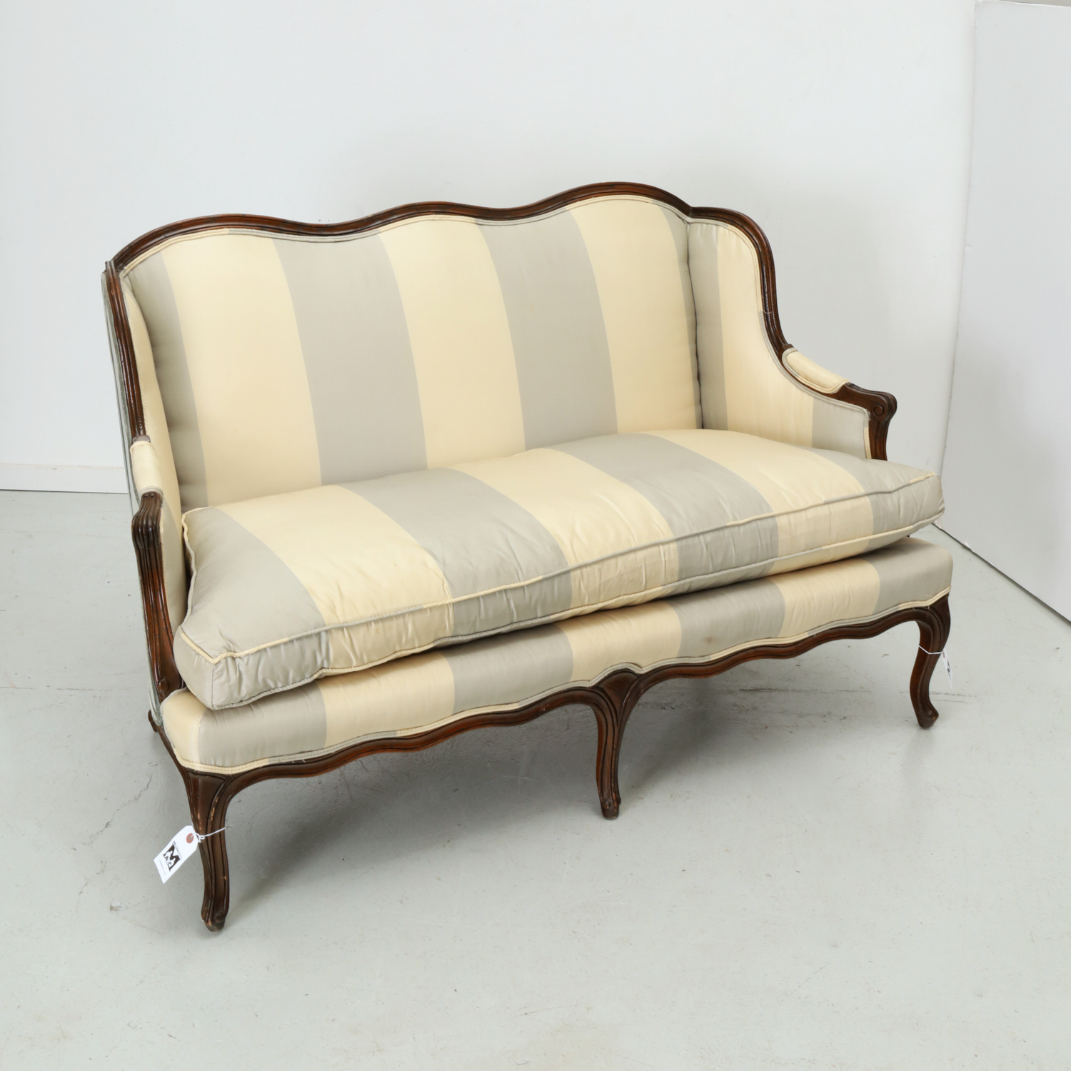 LOUIS XV STYLE DESIGNER UPHOLSTERED