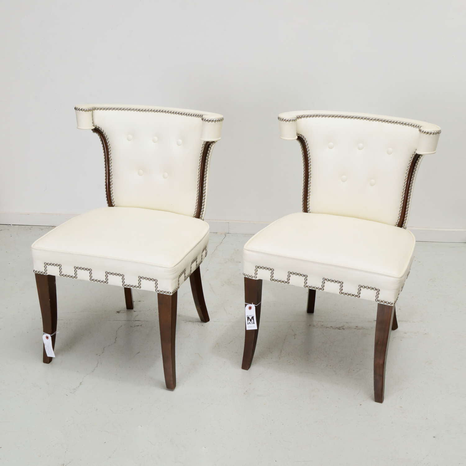 PAIR BILLY HAINES STYLE SIDE CHAIRS 3618b7