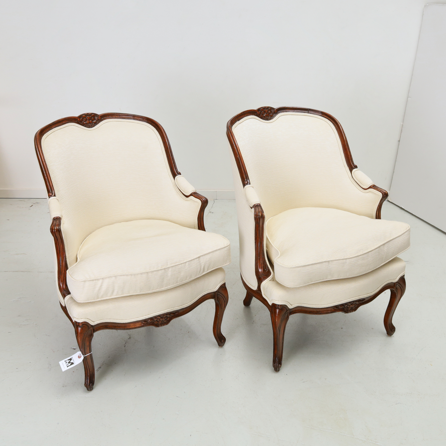 NICE PAIR LOUIS XV STYLE BEECHWOOD