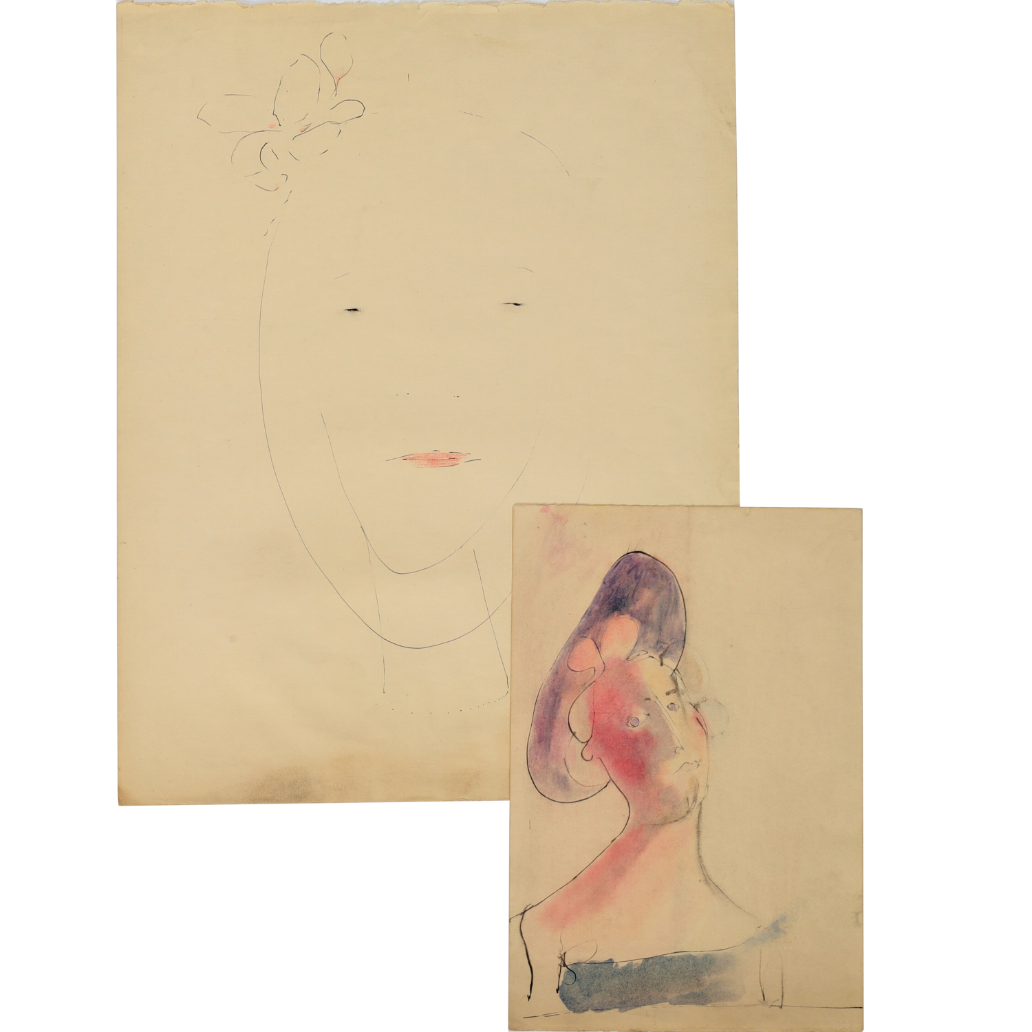 RED GROOMS (ATTRIB.), (2) DRAWINGS Attributed