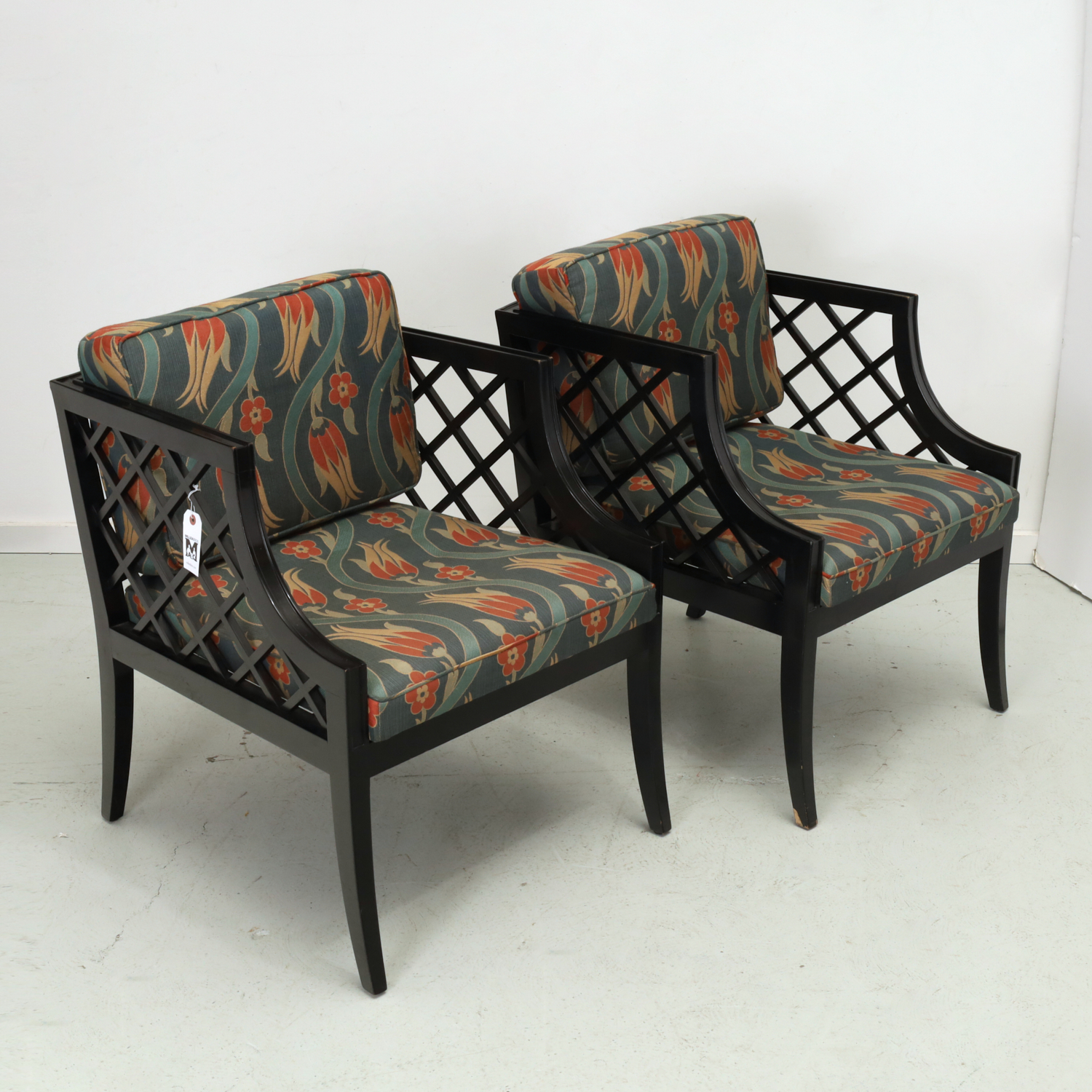 PAIR JAMES MONT STYLE LACQUERED