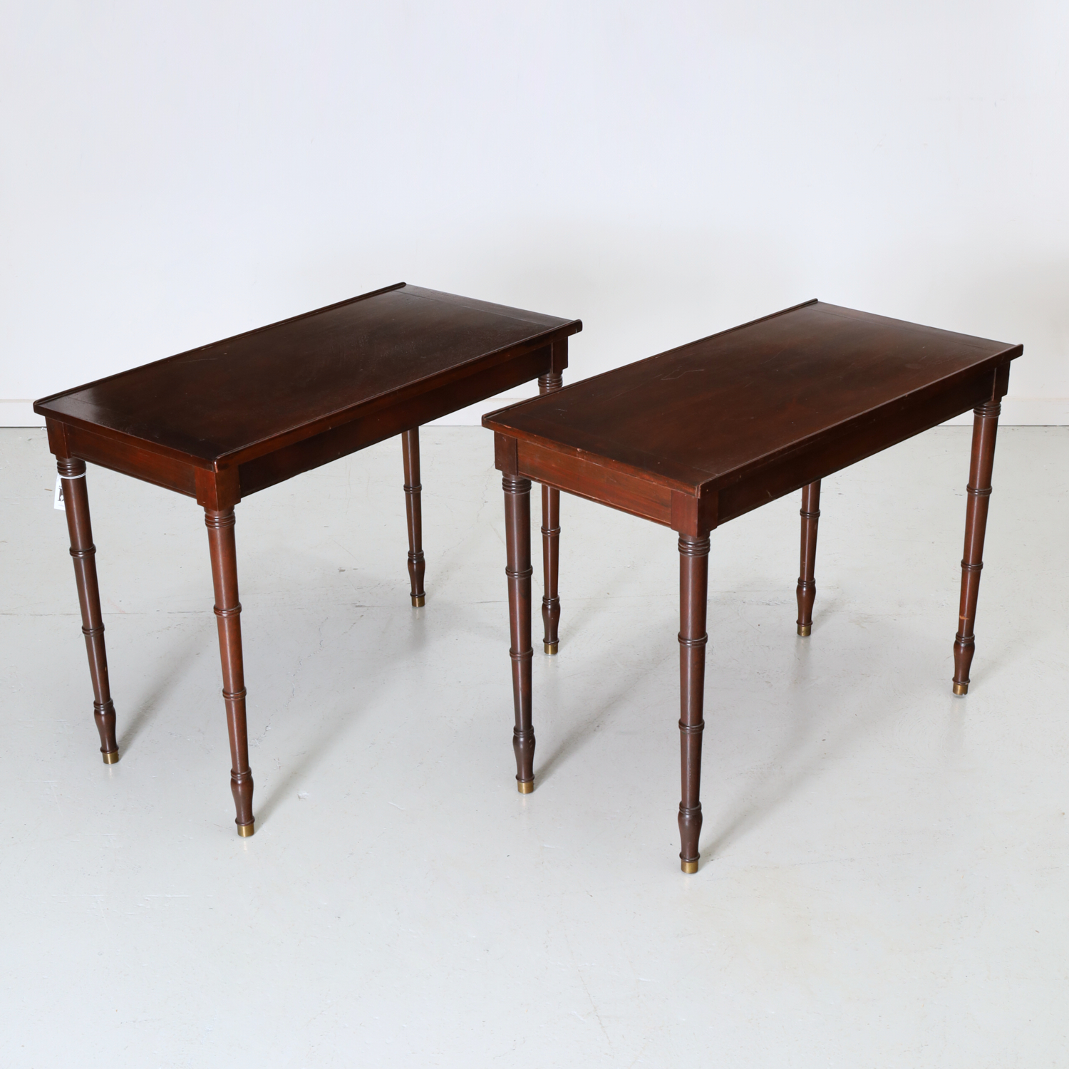 PAIR REGENCY STYLE MAHOGANY WRITING