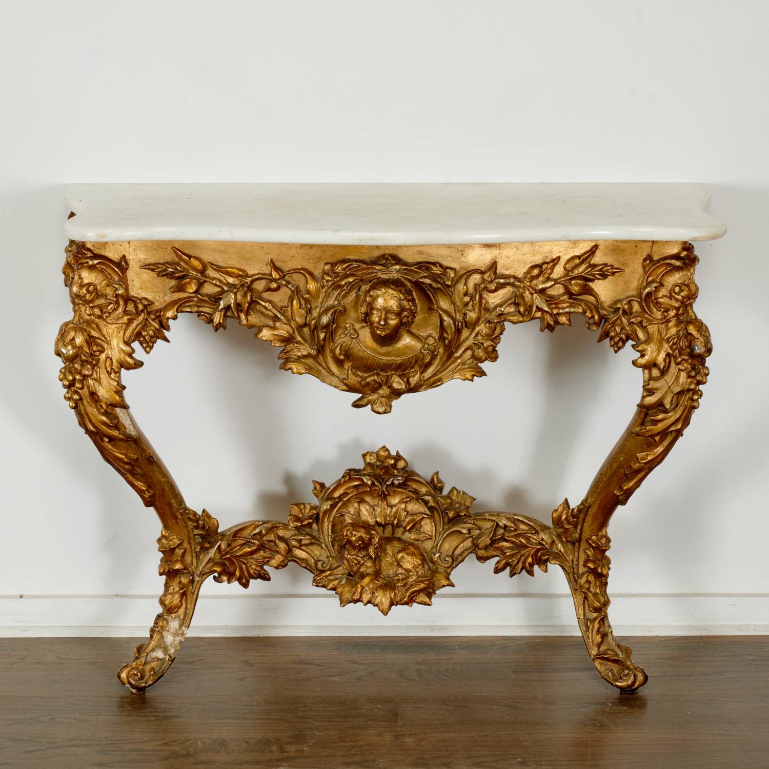 ROCOCO REVIVAL GILTWOOD MARBLE 361988