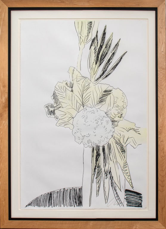 ANDY WARHOL FLOWERS HAND COLORED  361a6e