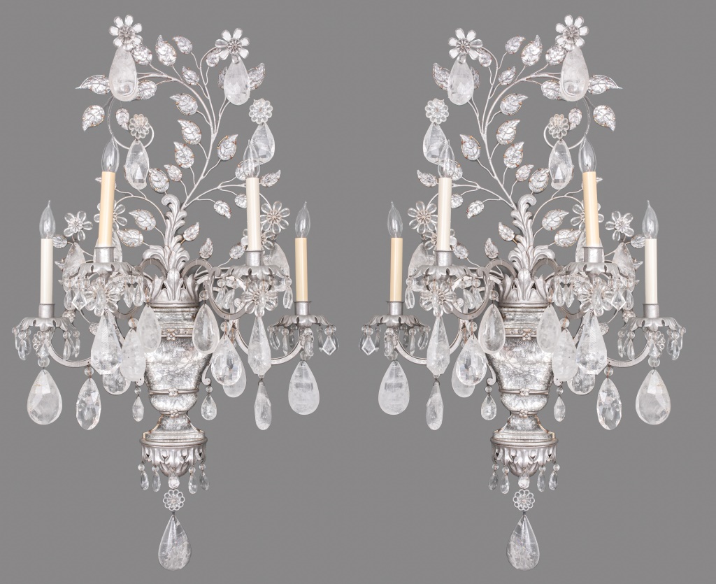 MAISON BAGUES FOUR LIGHT SILVERED