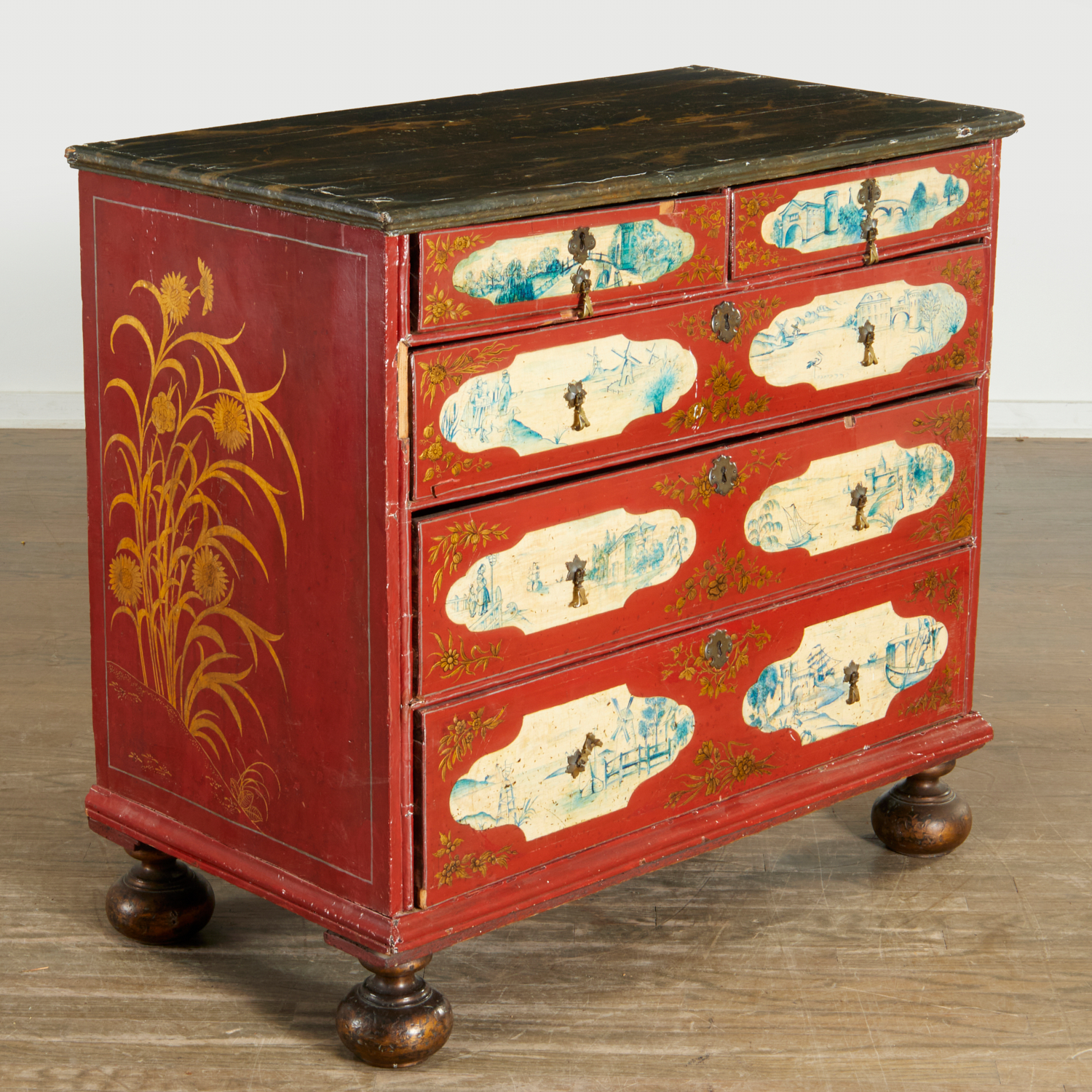 WILLIAM & MARY CHEST OF DRAWERS,