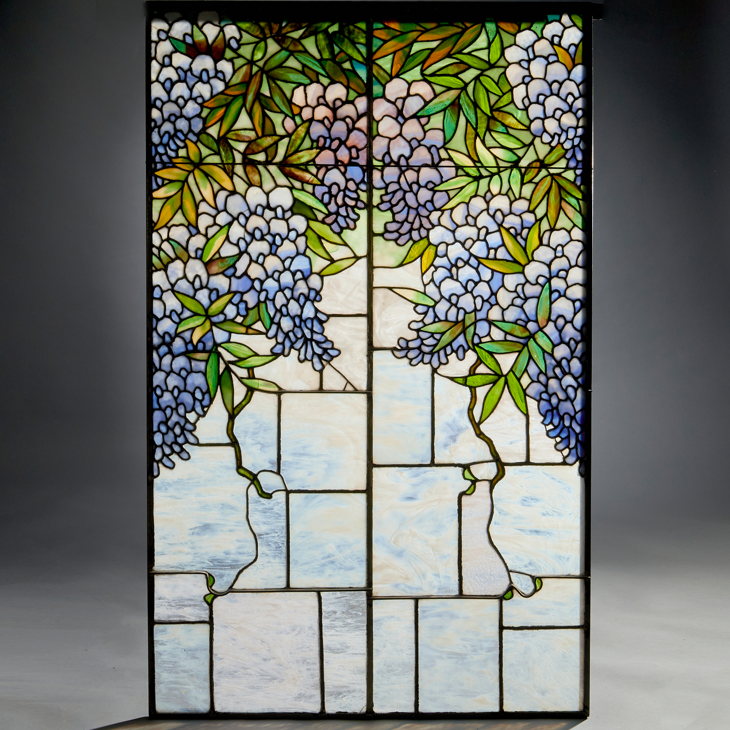 L.C. TIFFANY (ATTRIB) WINDOW, EX-LILLIAN