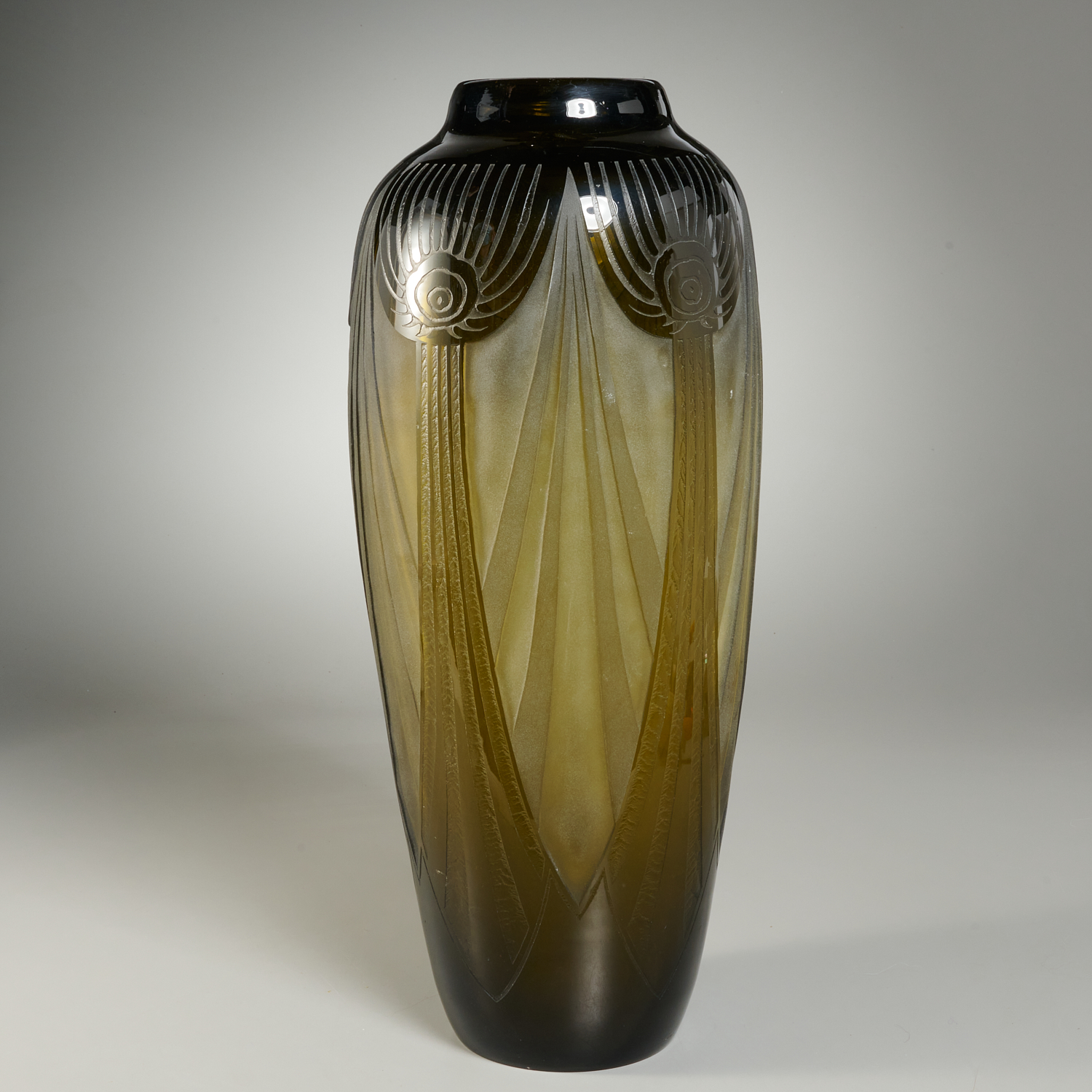 LEGRAS MONUMENTAL ART DECO VASE 361c2a