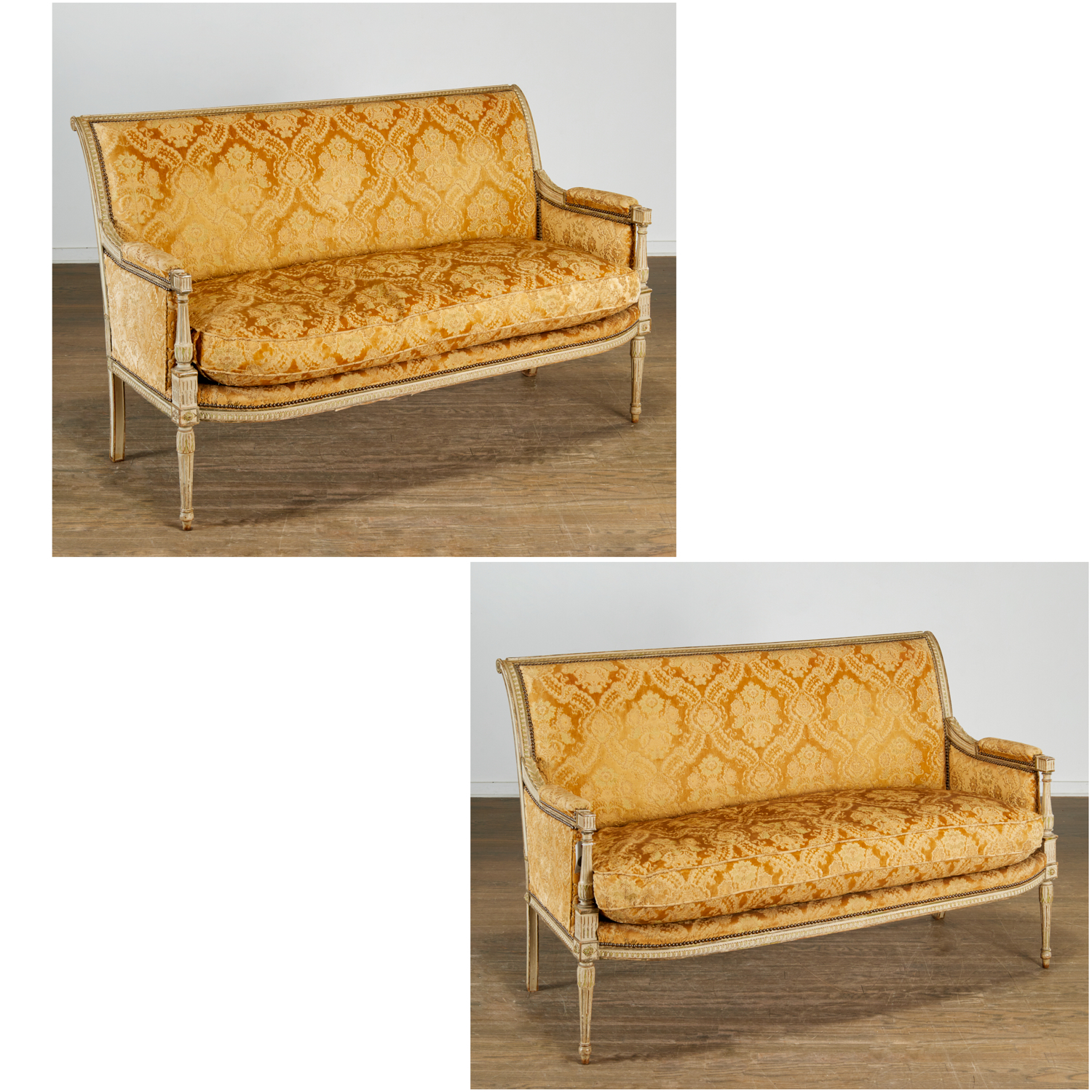 PAIR LOUIS XVI STYLE CARVED AND 361c51